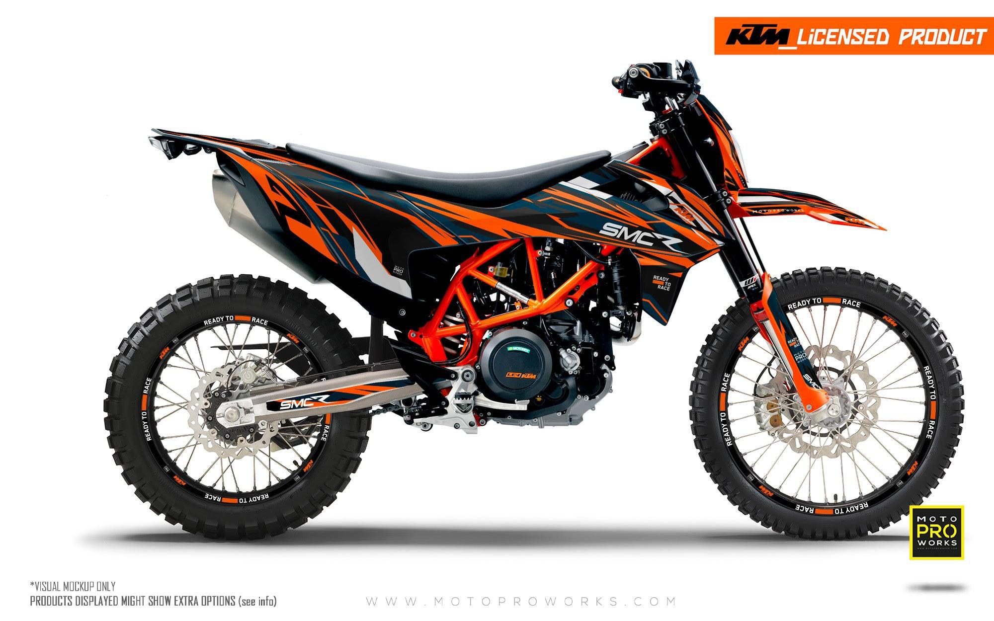 KTM 690 Enduro GRAPHICS - "Ripple" (Orange) - MotoProWorks