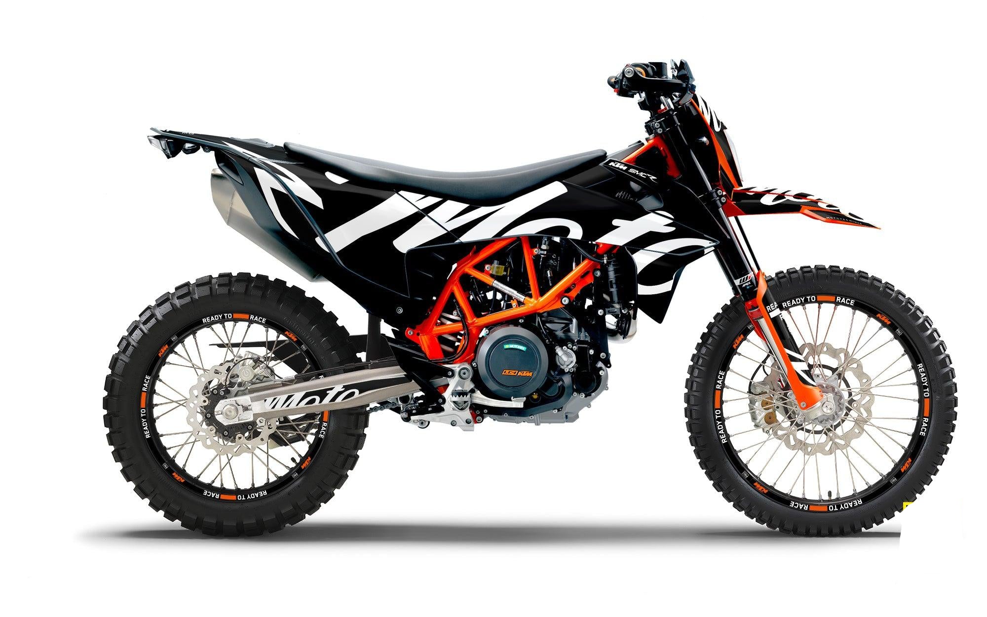 KTM 690 Enduro GRAPHICS - "Script" (Black) - MotoProWorks