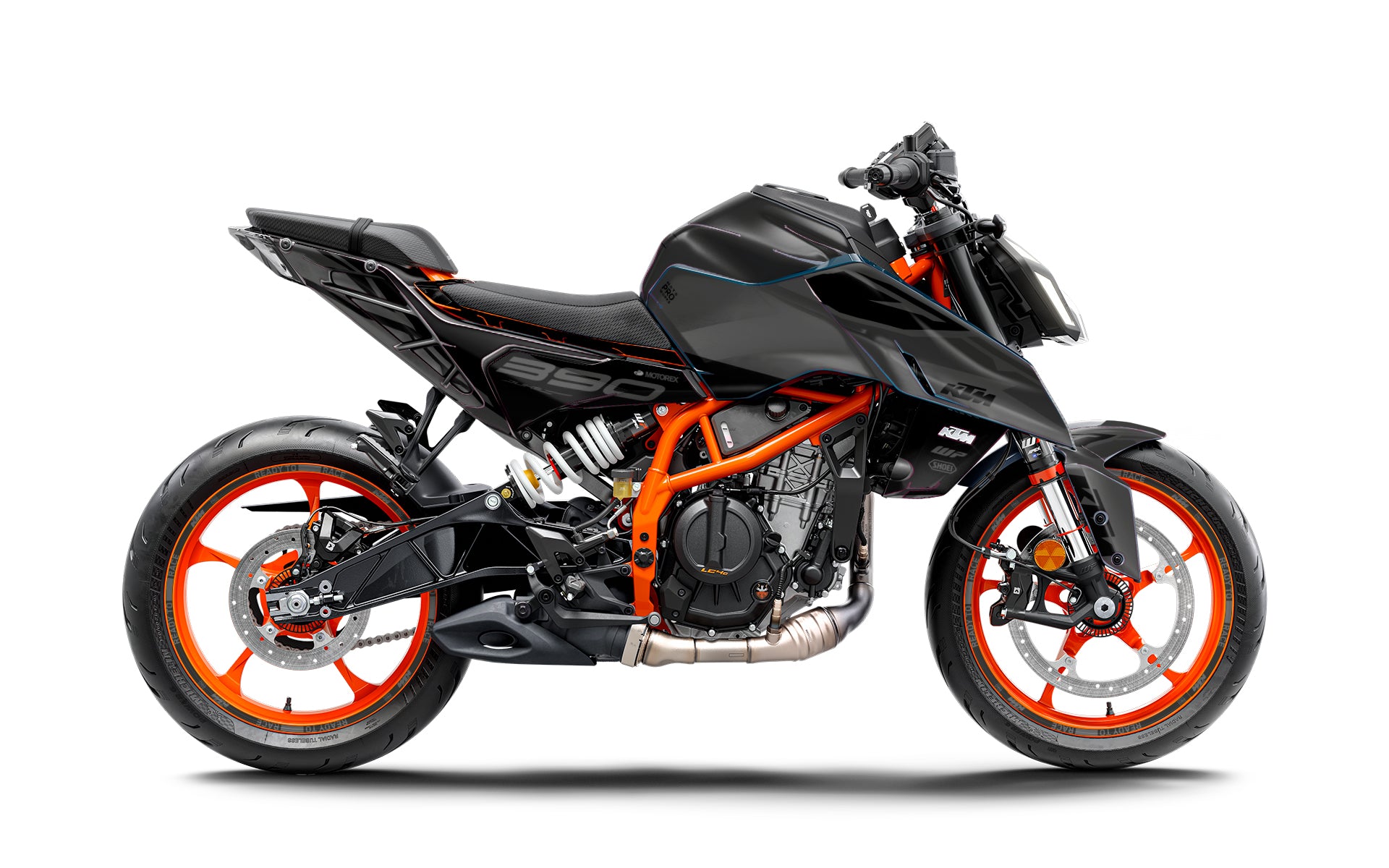 KTM 390 Duke GRAPHICS - "Fuse" (Grey) - MotoProWorks