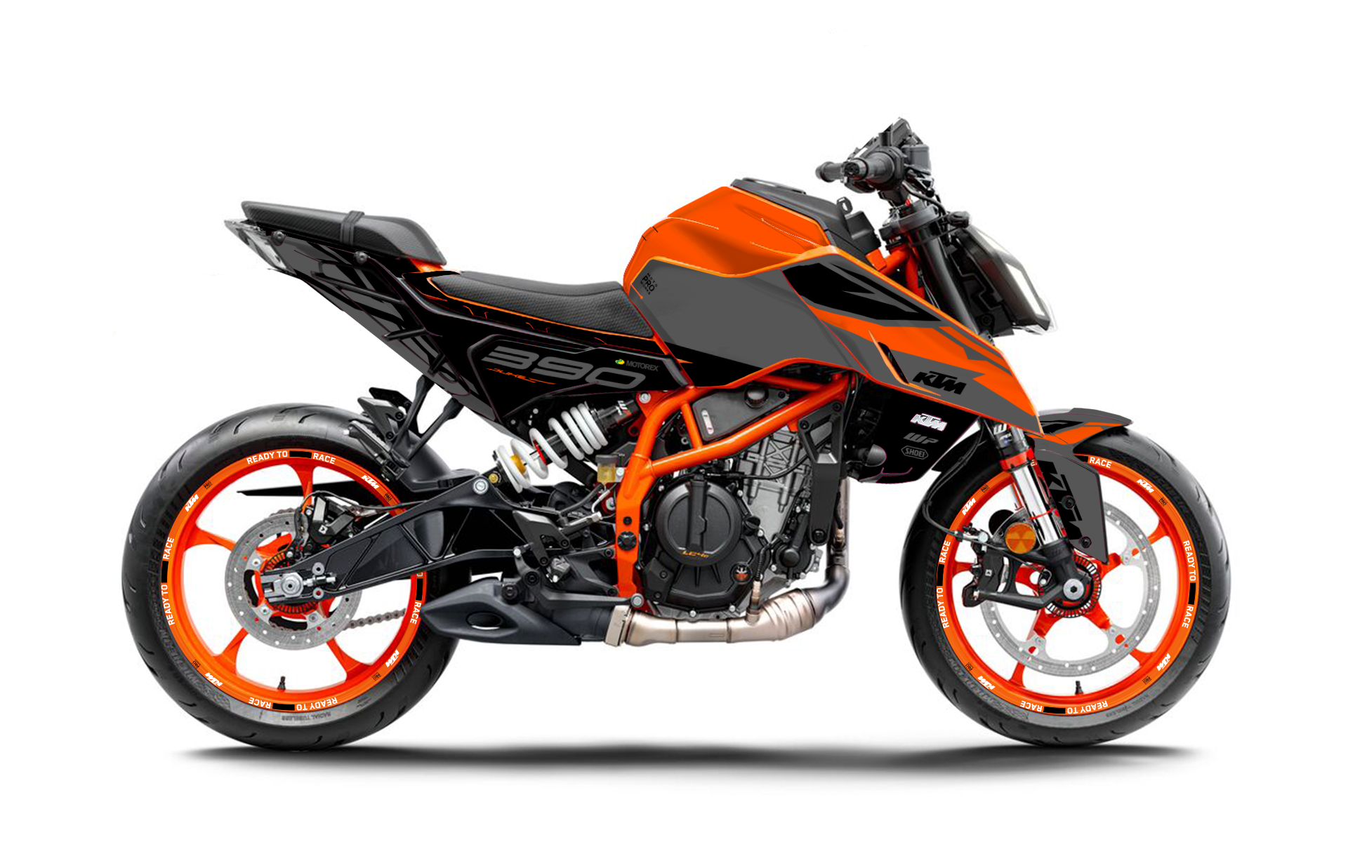 KTM 200/250 Duke GRAPHICS - “Fuse" (Orange) - MotoProWorks