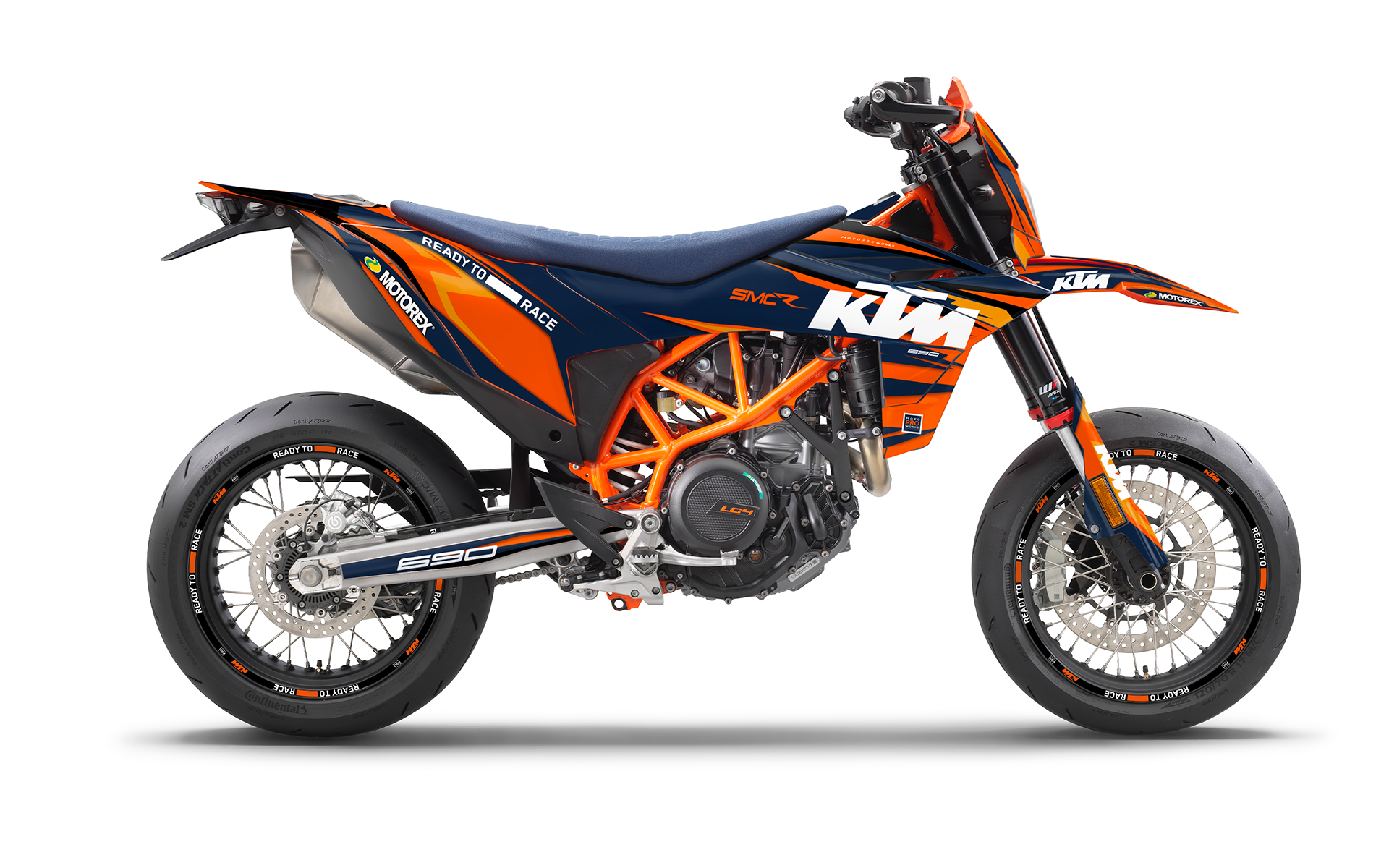 KTM 690 SMC-R 2026 GRAPHICS - "Colibri" (Orange) - MotoProWorks