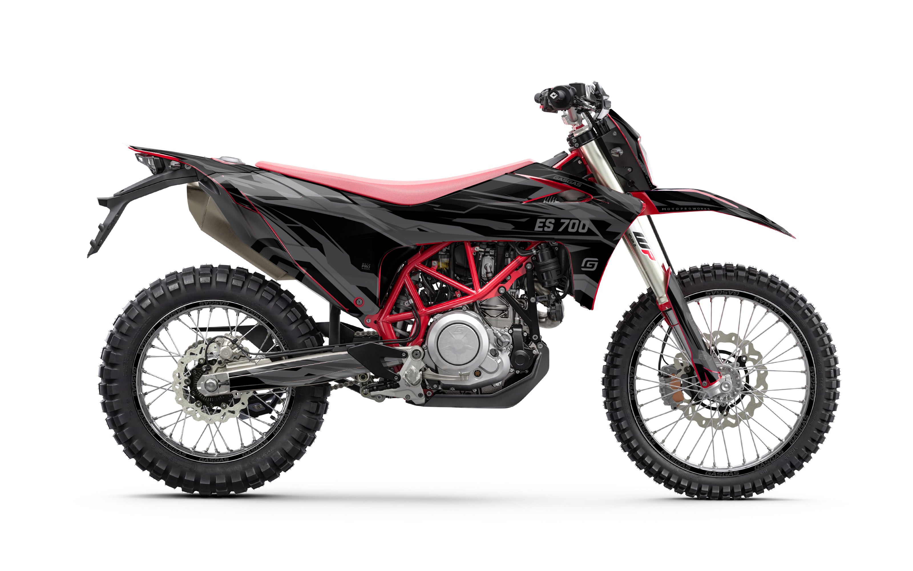 GASGAS ES 700 GRAPHICS - "Ripple" (Black) - MotoProWorks