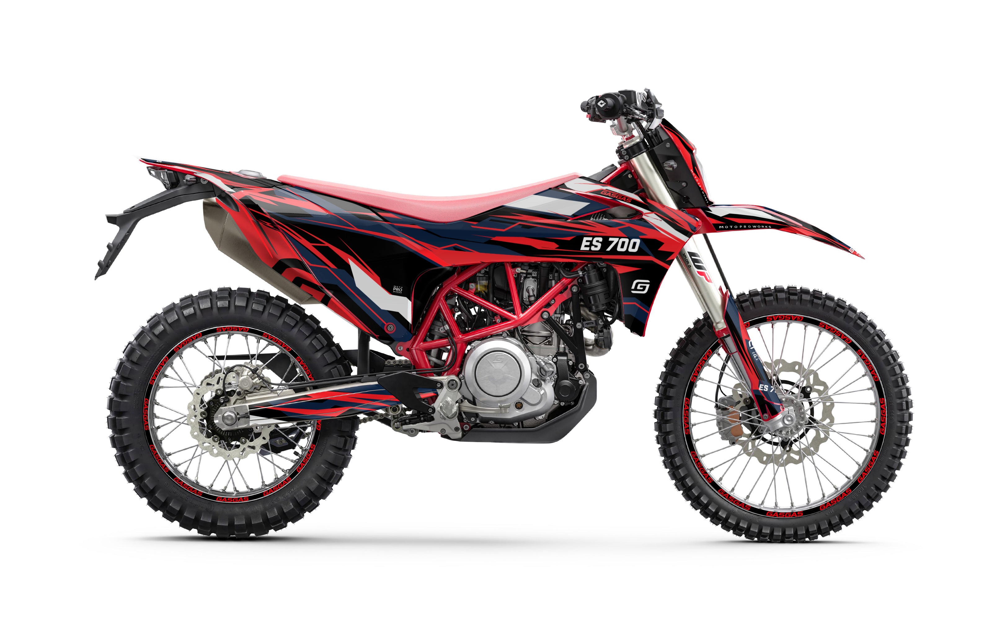 GASGAS ES 700 GRAPHICS - "Ripple" (Red) - MotoProWorks