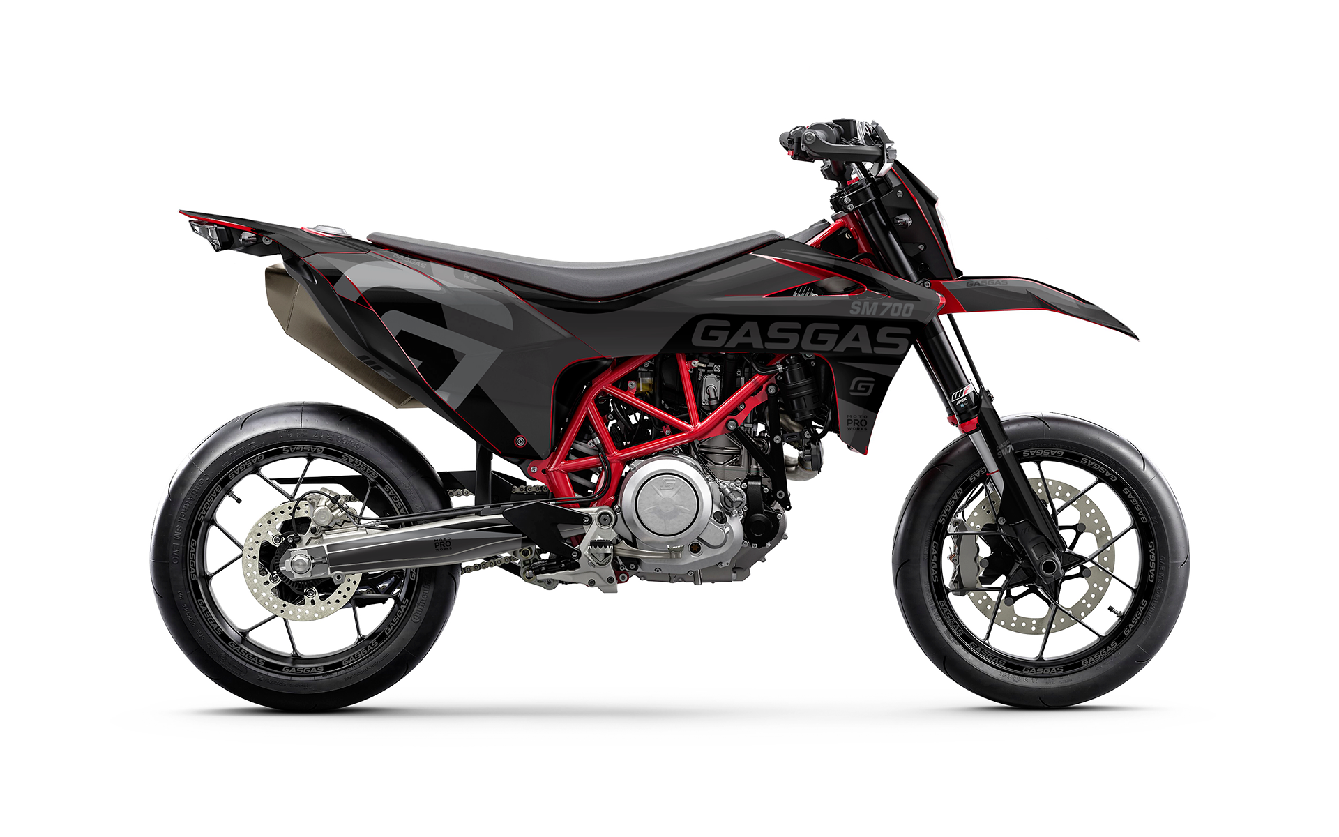 GASGAS SM 700 GRAPHICS - "Torque" (Black) - MotoProWorks