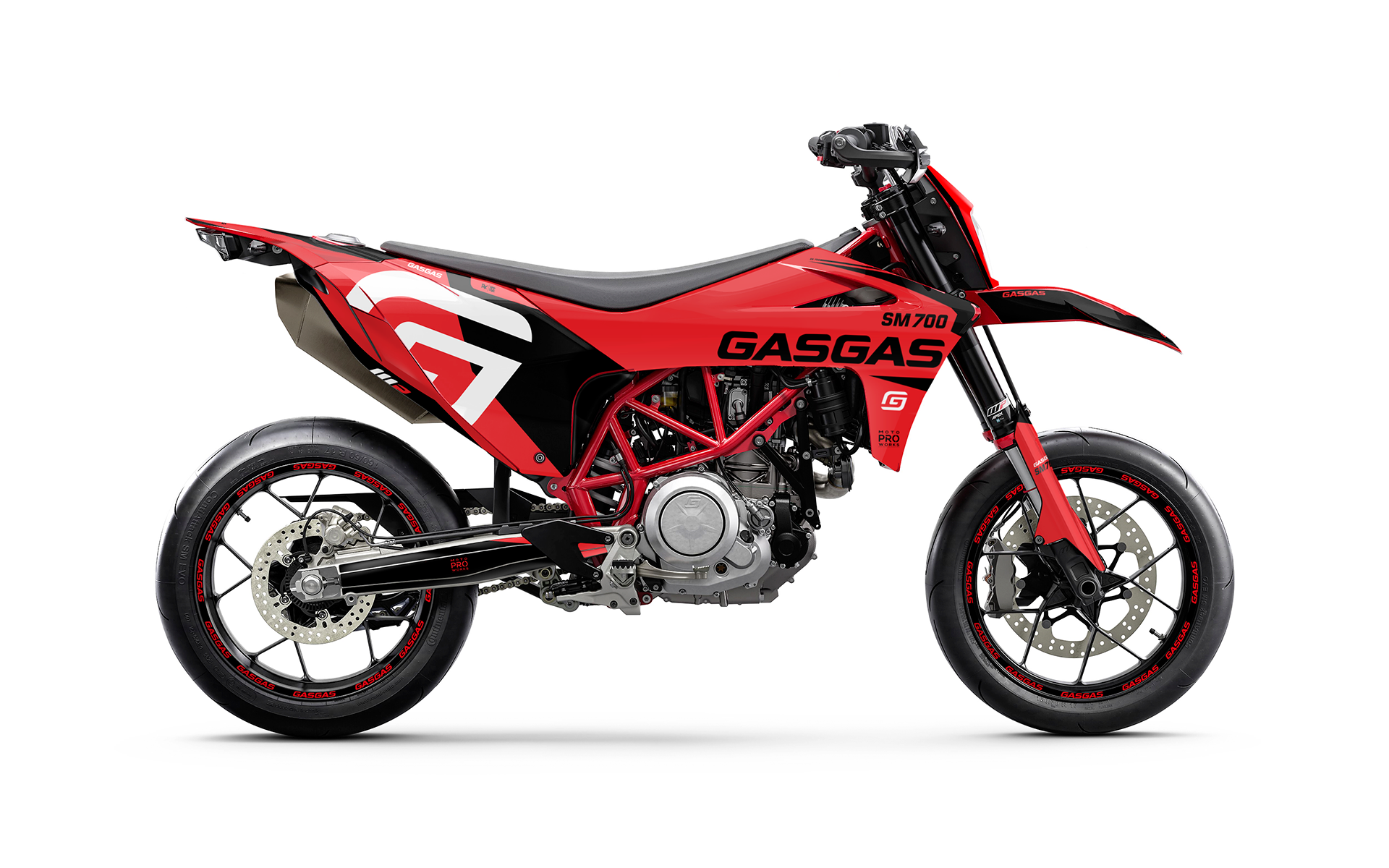 GASGAS SM 700 GRAPHICS - "Torque" (Red) - MotoProWorks