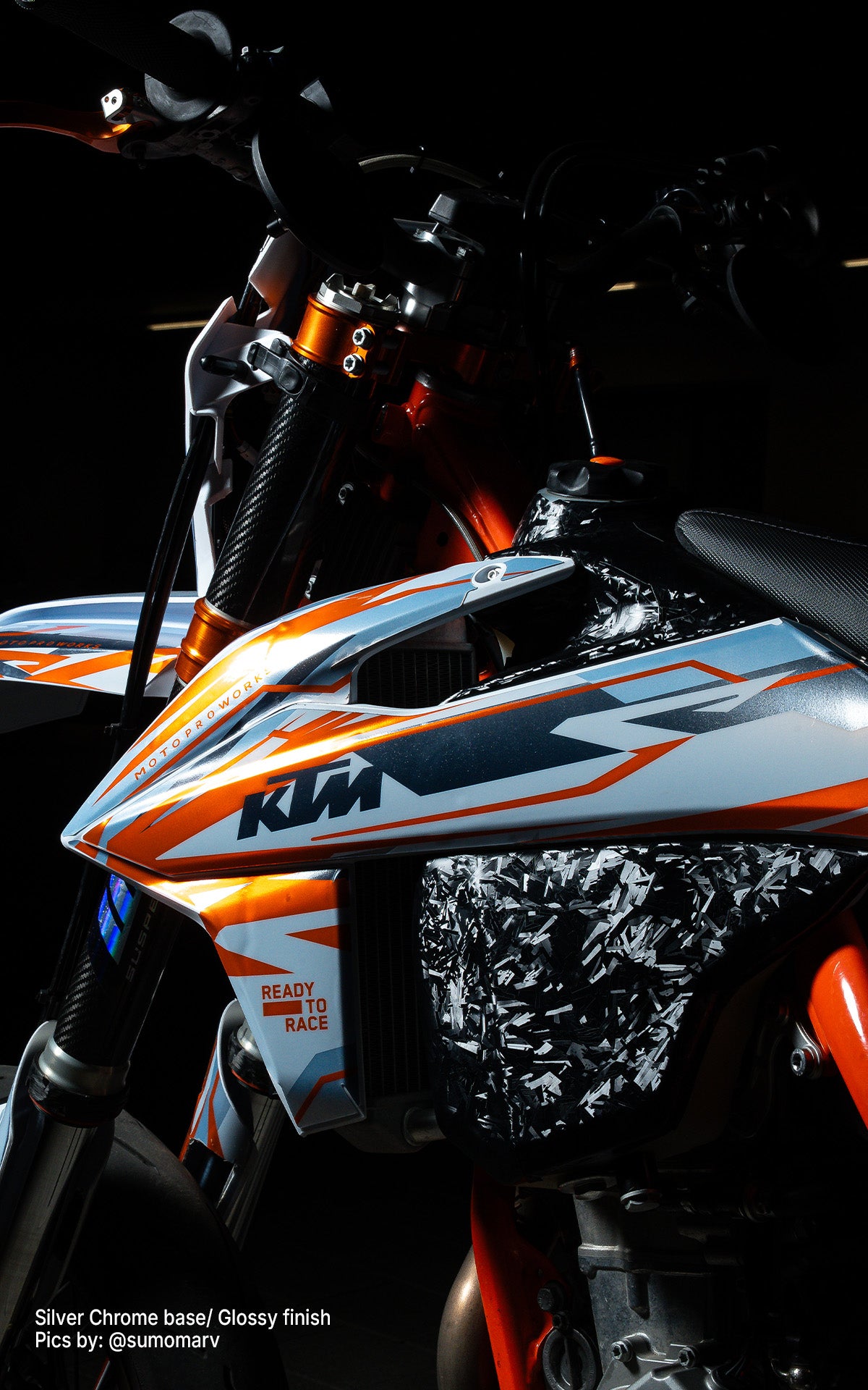 KTM SX / SX-F GRAPHICS - “Ripple” (Marv Chrome)