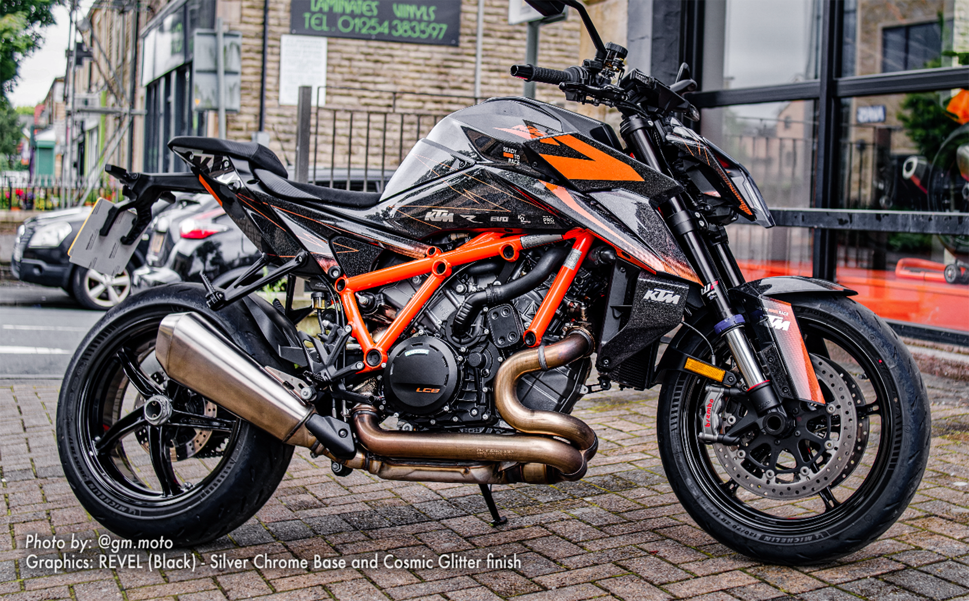 KTM 1390 Super Duke R/Evo GRAPHICS - "Revel" (Black) - MotoProWorks