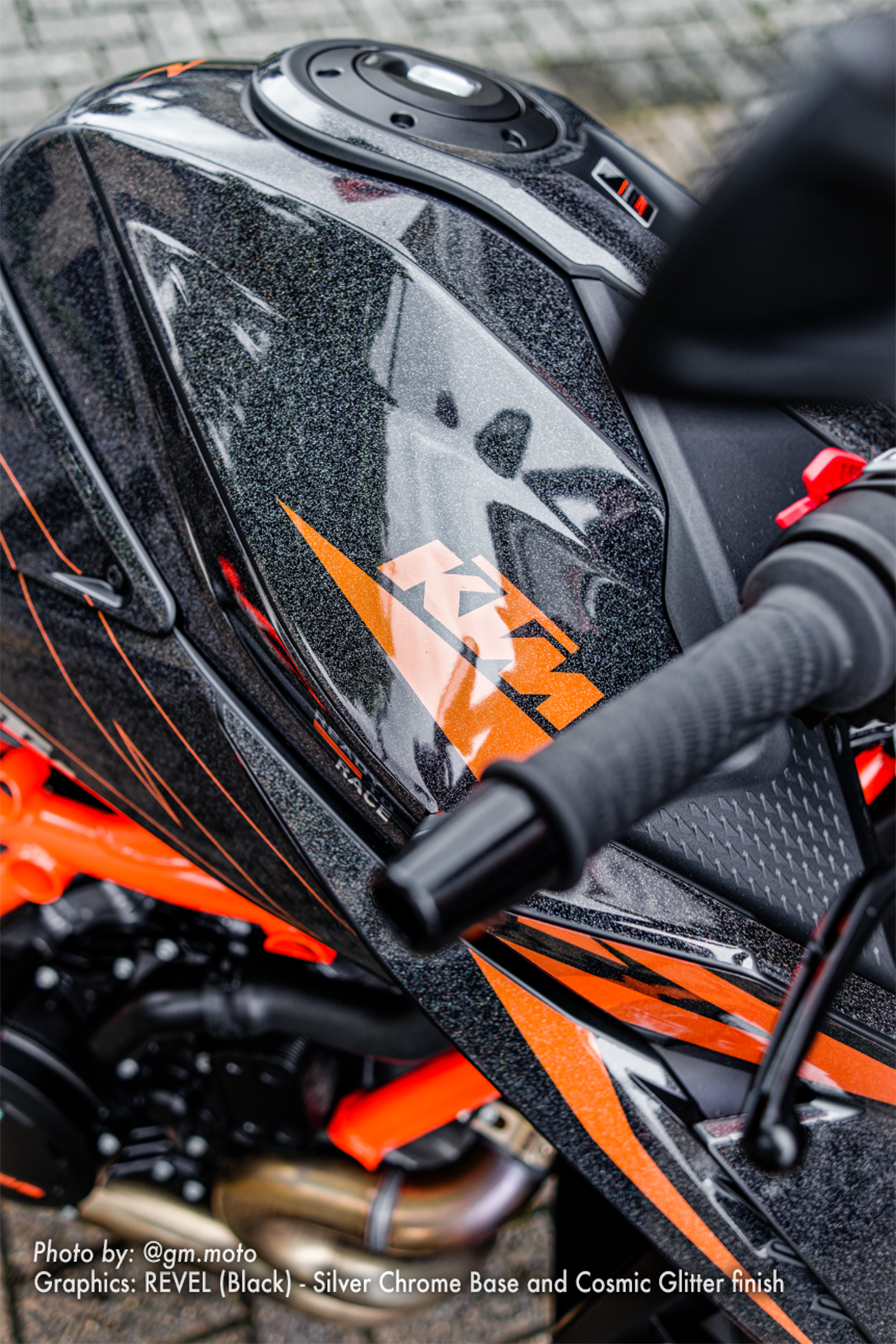 KTM 1390 Super Duke R/Evo GRAPHICS - "Revel" (Black) - MotoProWorks