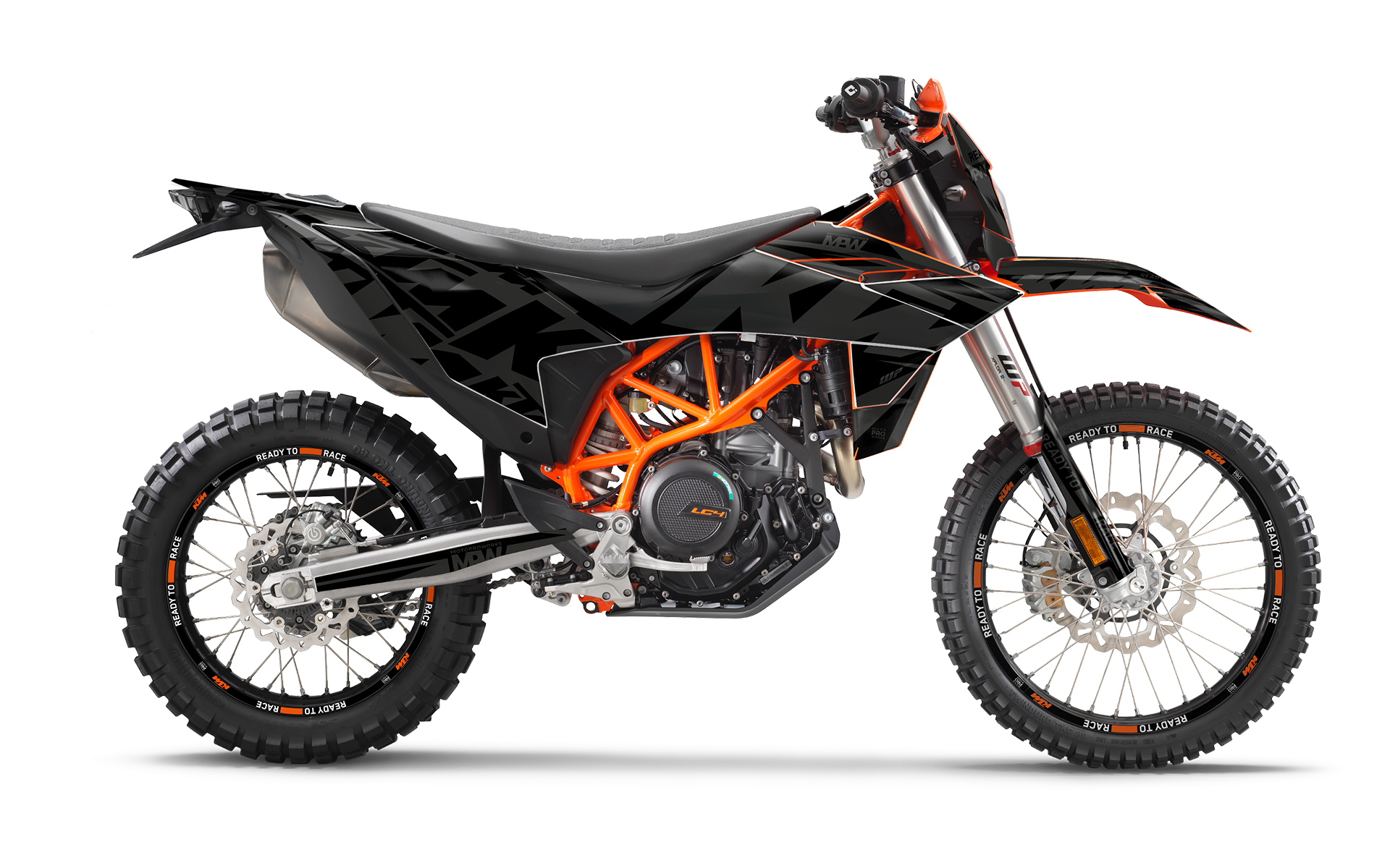 KTM 690 ENDURO R 2026 GRAPHICS - "Kickdrift" (Black) - MotoProWorks