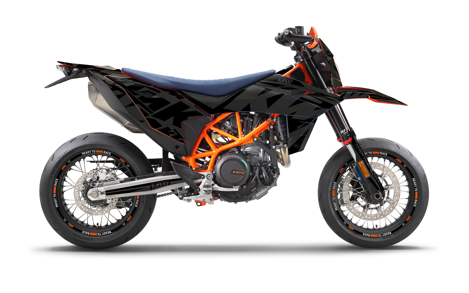 KTM 690 SMC-R 2026 GRAPHICS - "Kickdrift" (Black) - MotoProWorks