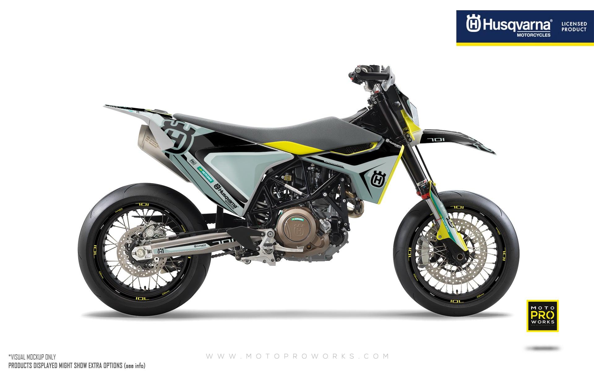 Husqvarna 701 Enduro Graphics - "Kicker" (Black) - MotoProWorks