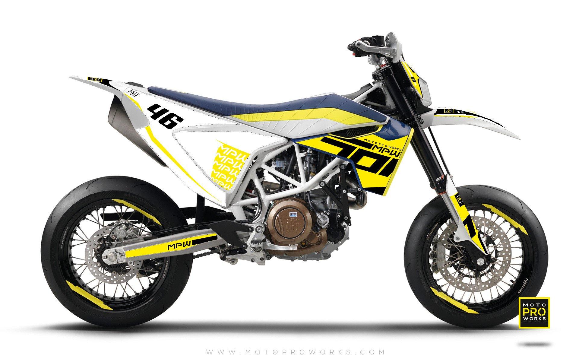 Husqvarna 701 Enduro Graphics - "SEVENOH" (yellow) - MotoProWorks
