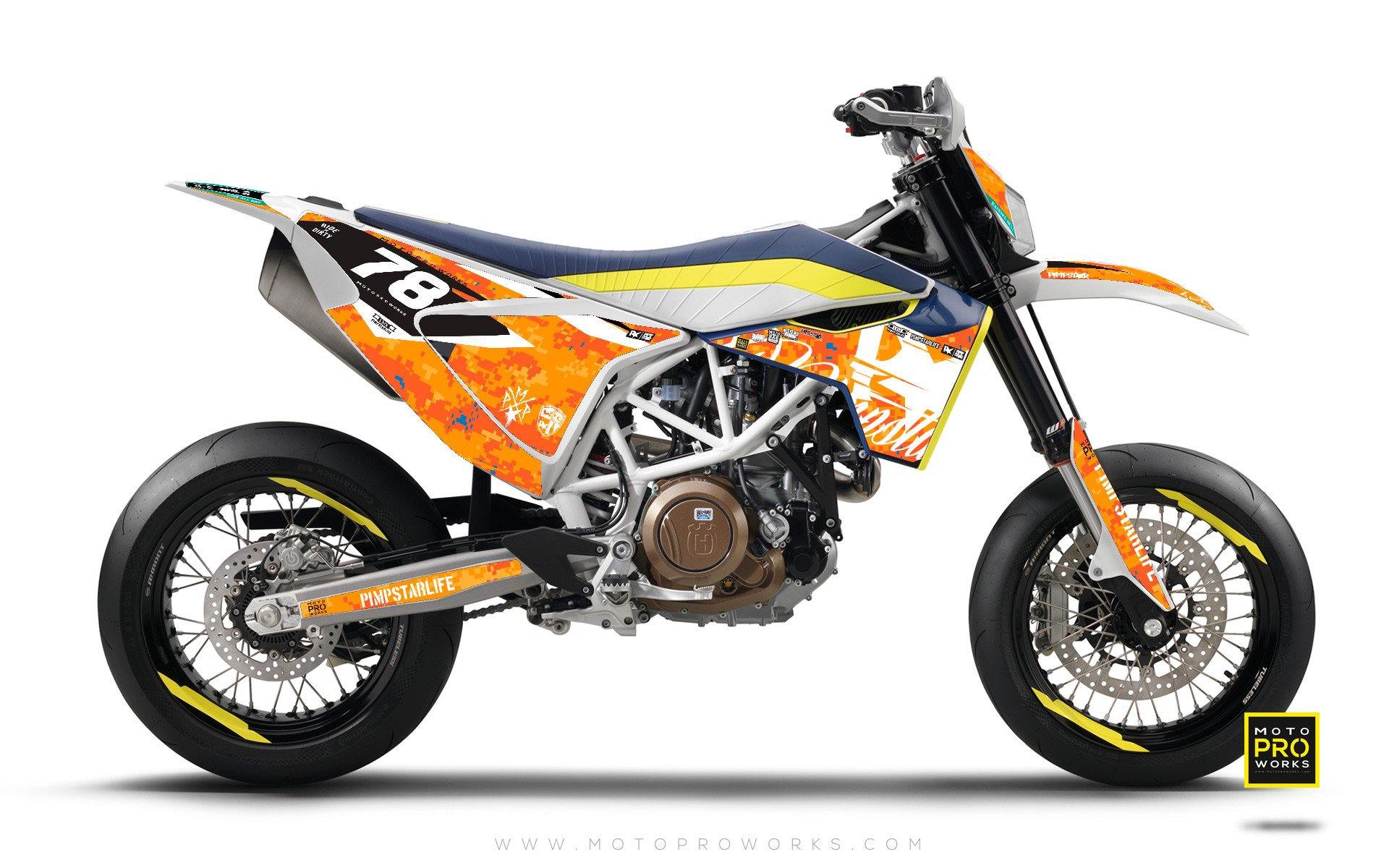 Husqvarna 701 Enduro Graphics - "MARPAT" (orange) - MotoProWorks