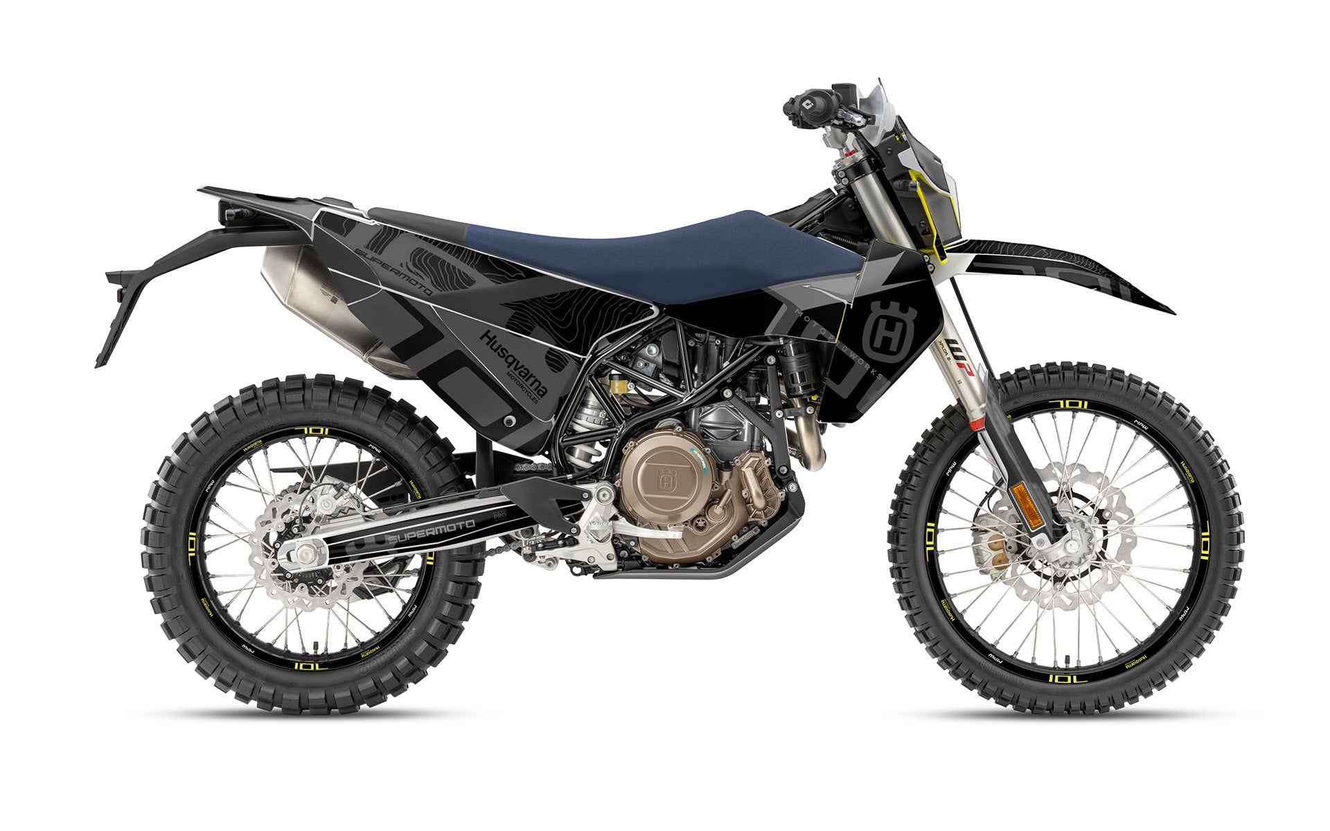 Husqvarna 701 Enduro 2026 GRAPHICS - "Monarch" (Black/Pattern) - MotoProWorks