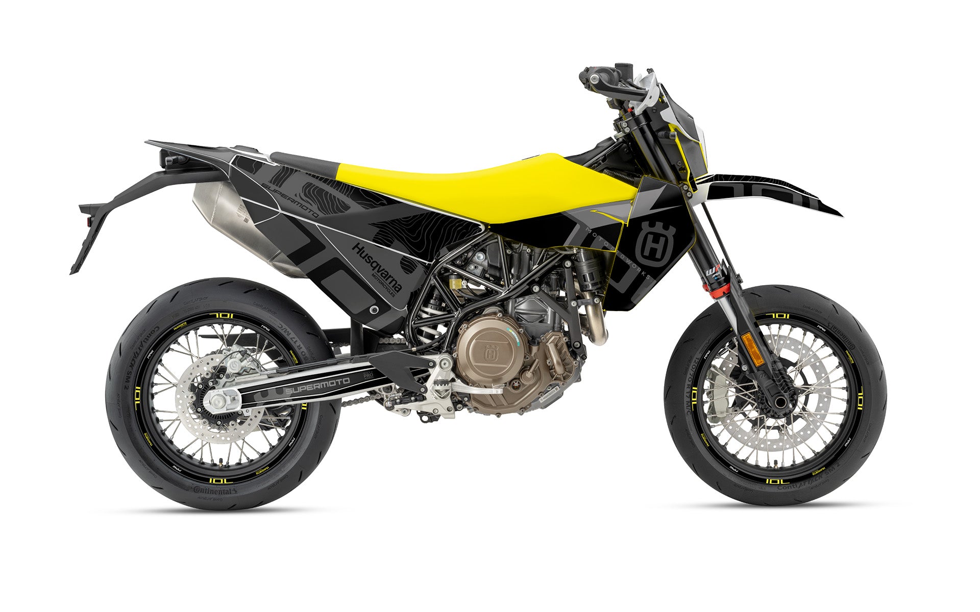 Husqvarna 701 2026 GRAPHICS - "Monarch" (Black/Pattern) - MotoProWorks