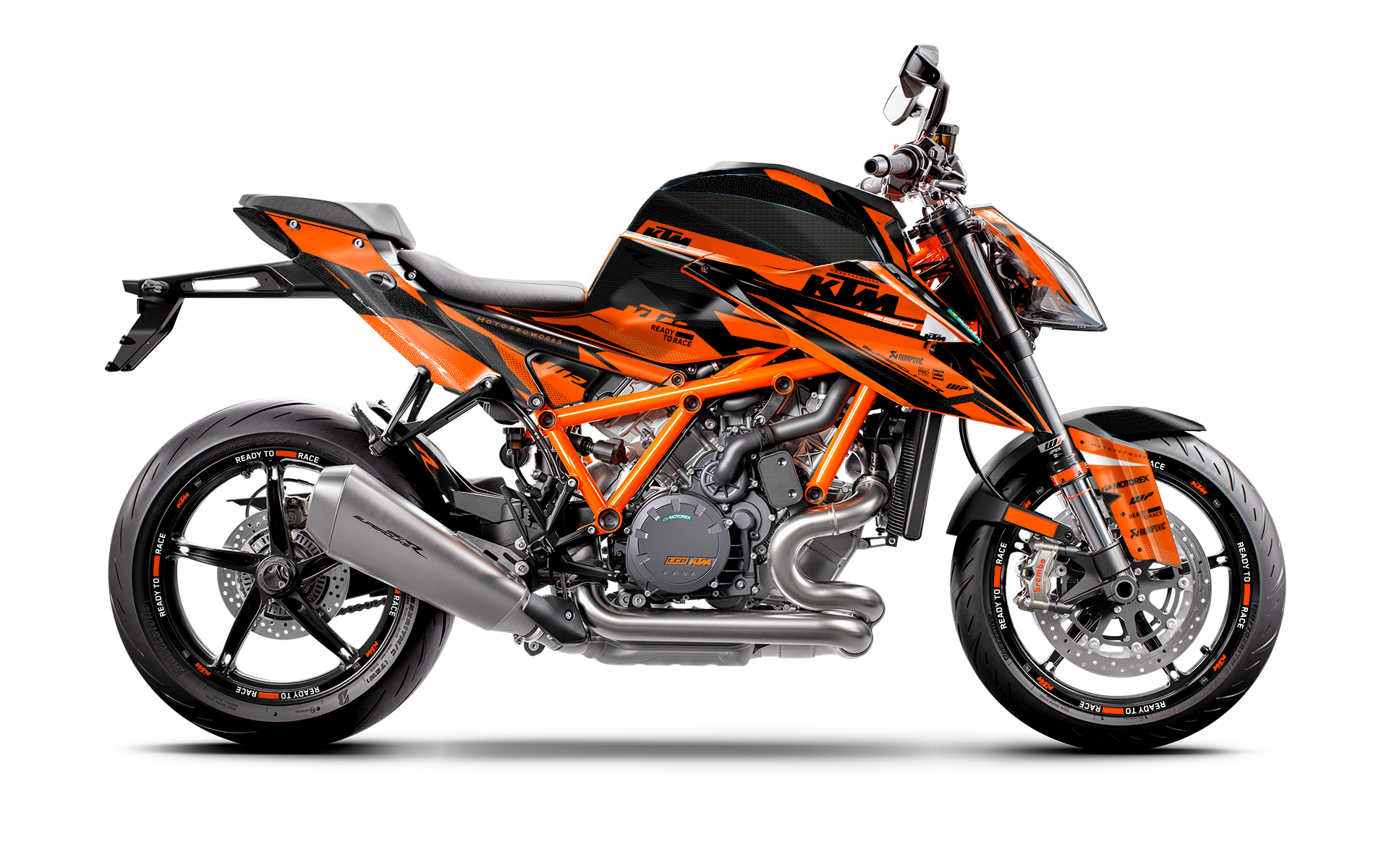 KTM 1290 Super Duke R GRAPHICS - "Nebula" (Orange) - MotoProWorks