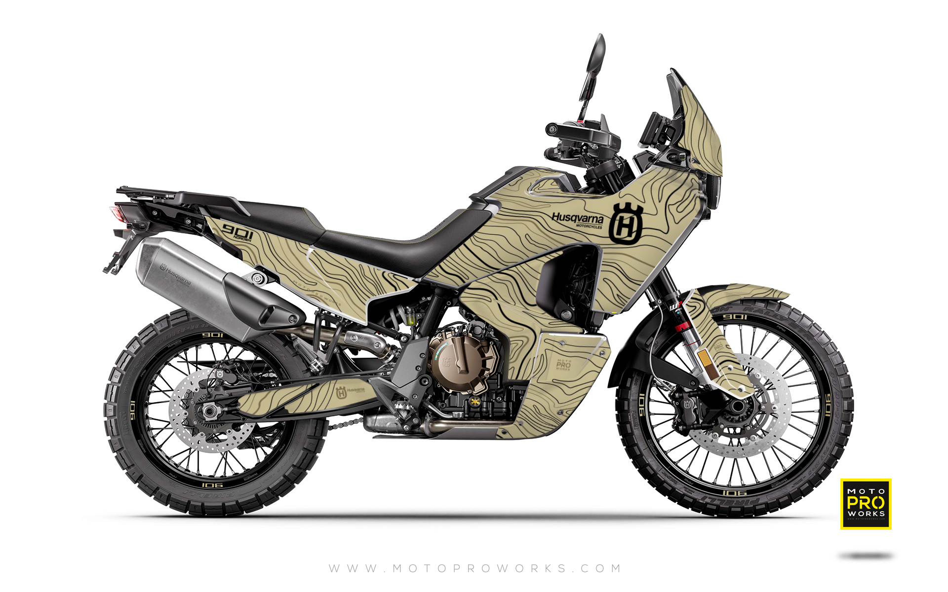 HUSQVARNA Norden 901 GRAPHICS - "Topography" (Sand) - MotoProWorks