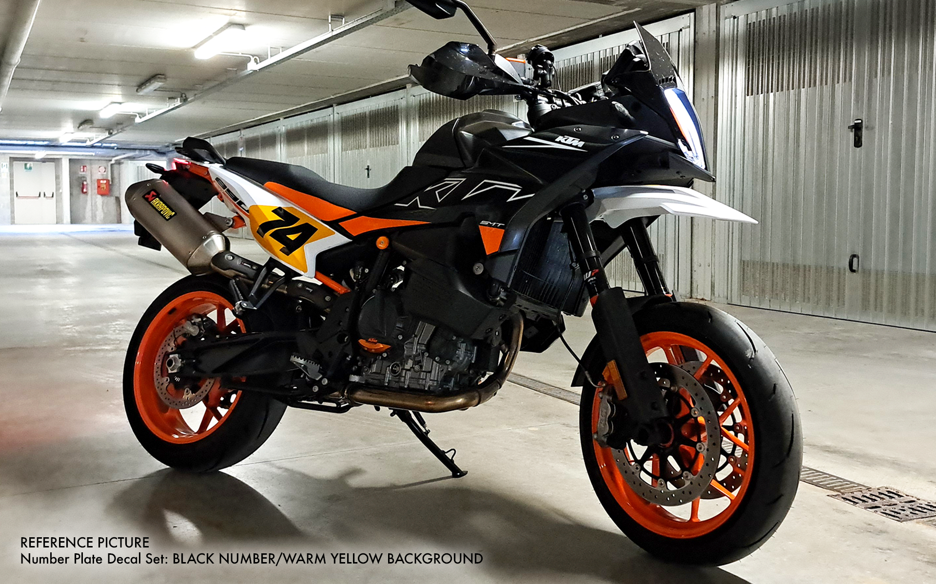 Number Plate Decal Set - KTM 890 SMT - MotoProWorks