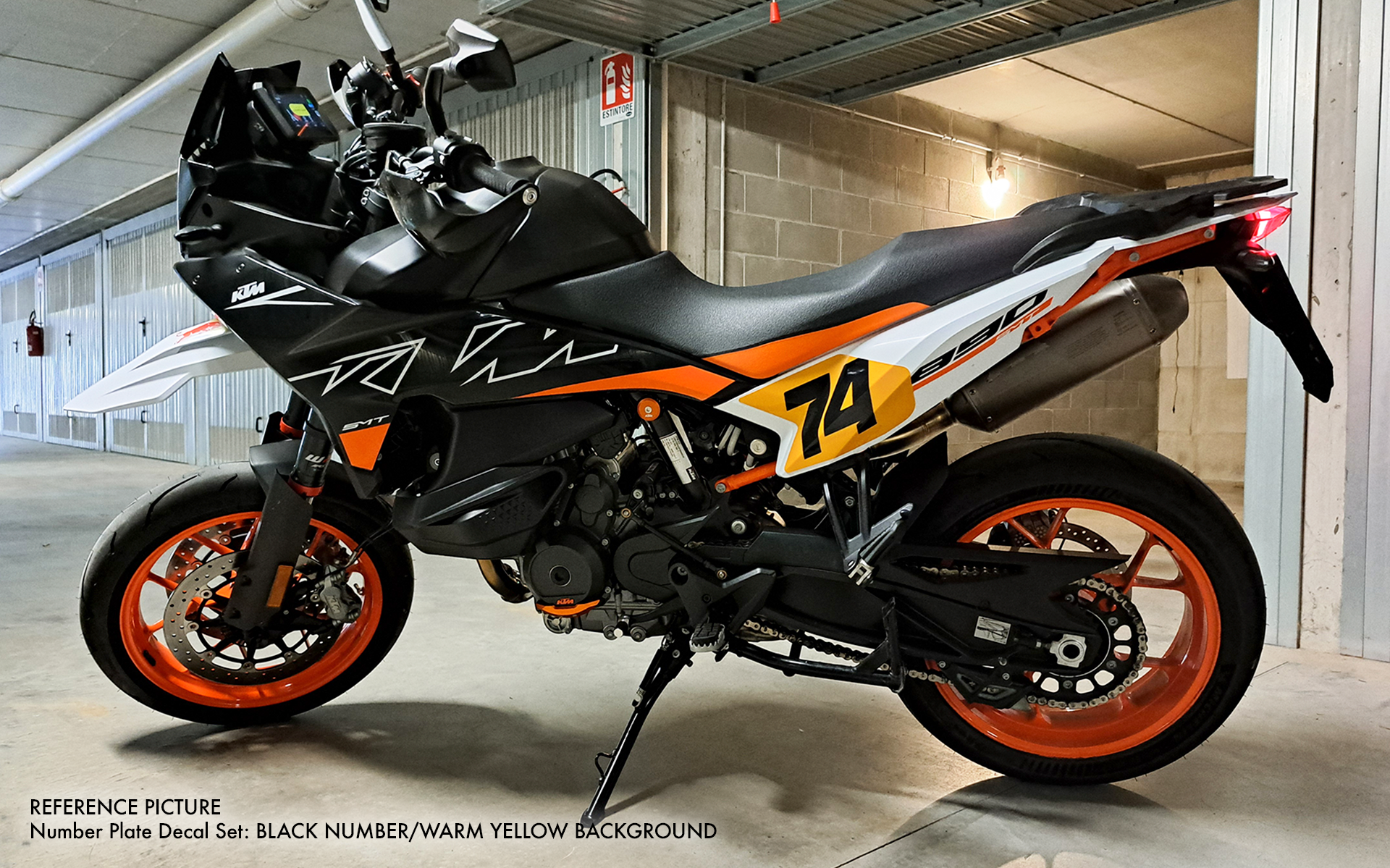 Number Plate Decal Set - KTM 890 SMT - MotoProWorks