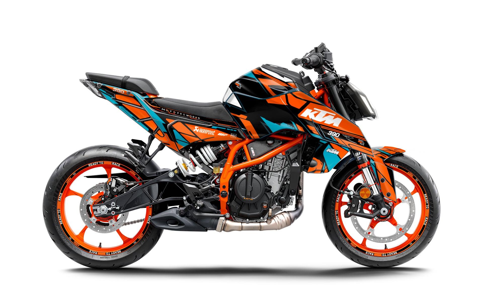 KTM 390 Duke GRAPHICS - "Pulse" (Blue) - MotoProWorks
