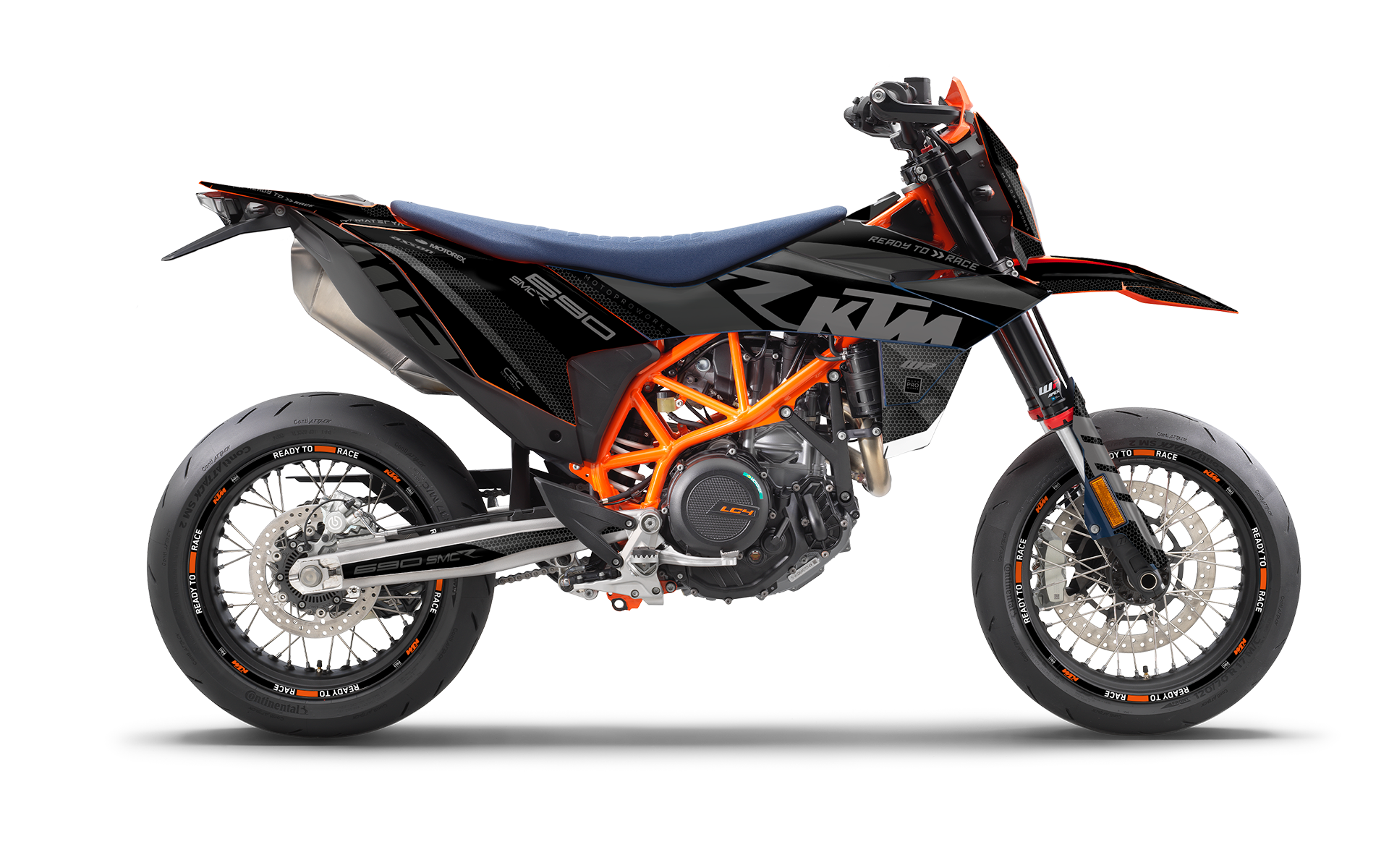 KTM 690 SMC-R 2026 GRAPHICS - "RR-Tech" (Black) - MotoProWorks
