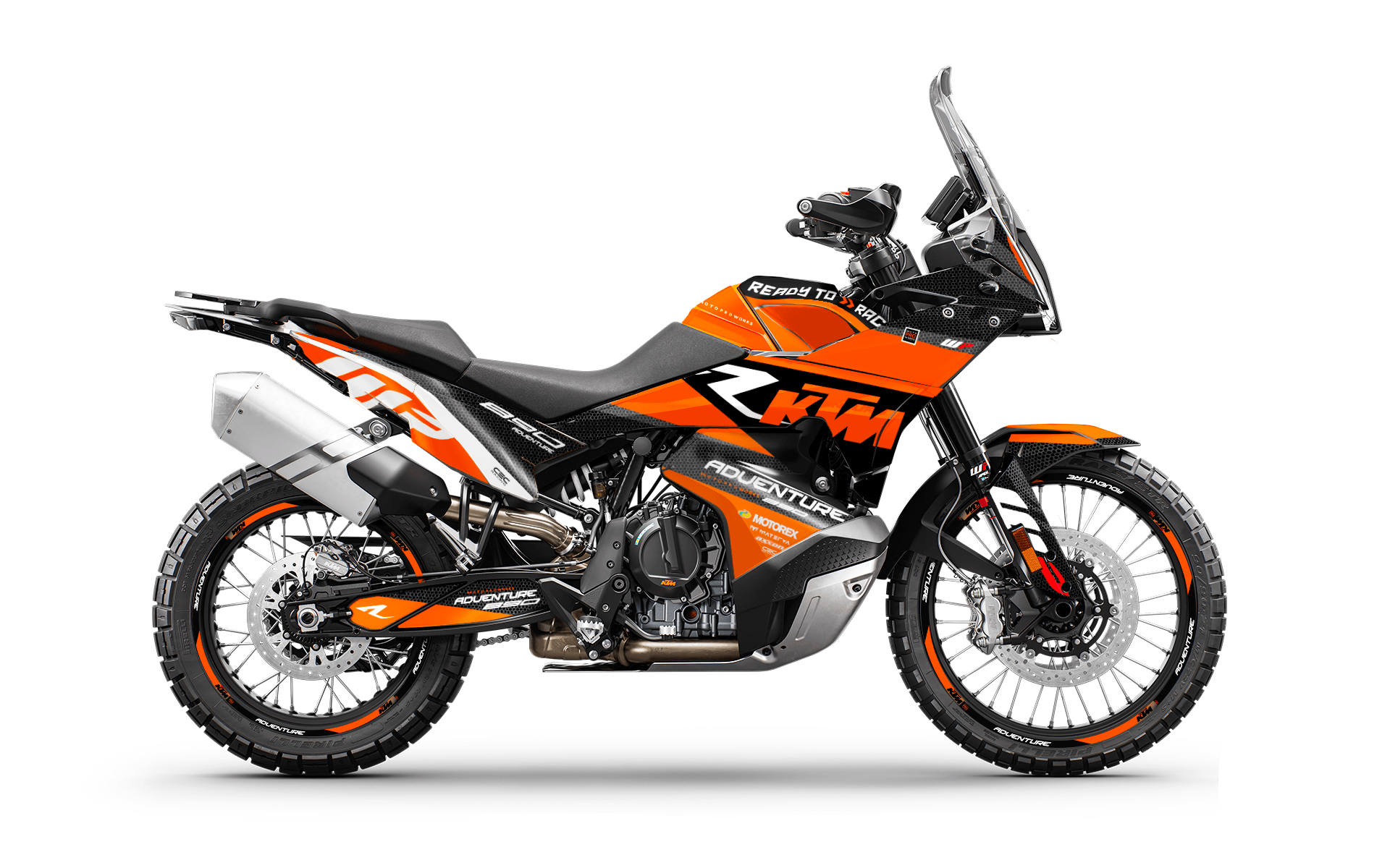KTM 790/890 Adventure R/S 2023-2024 GRAPHICS - "RR-Tech" (Orange) - MotoProWorks