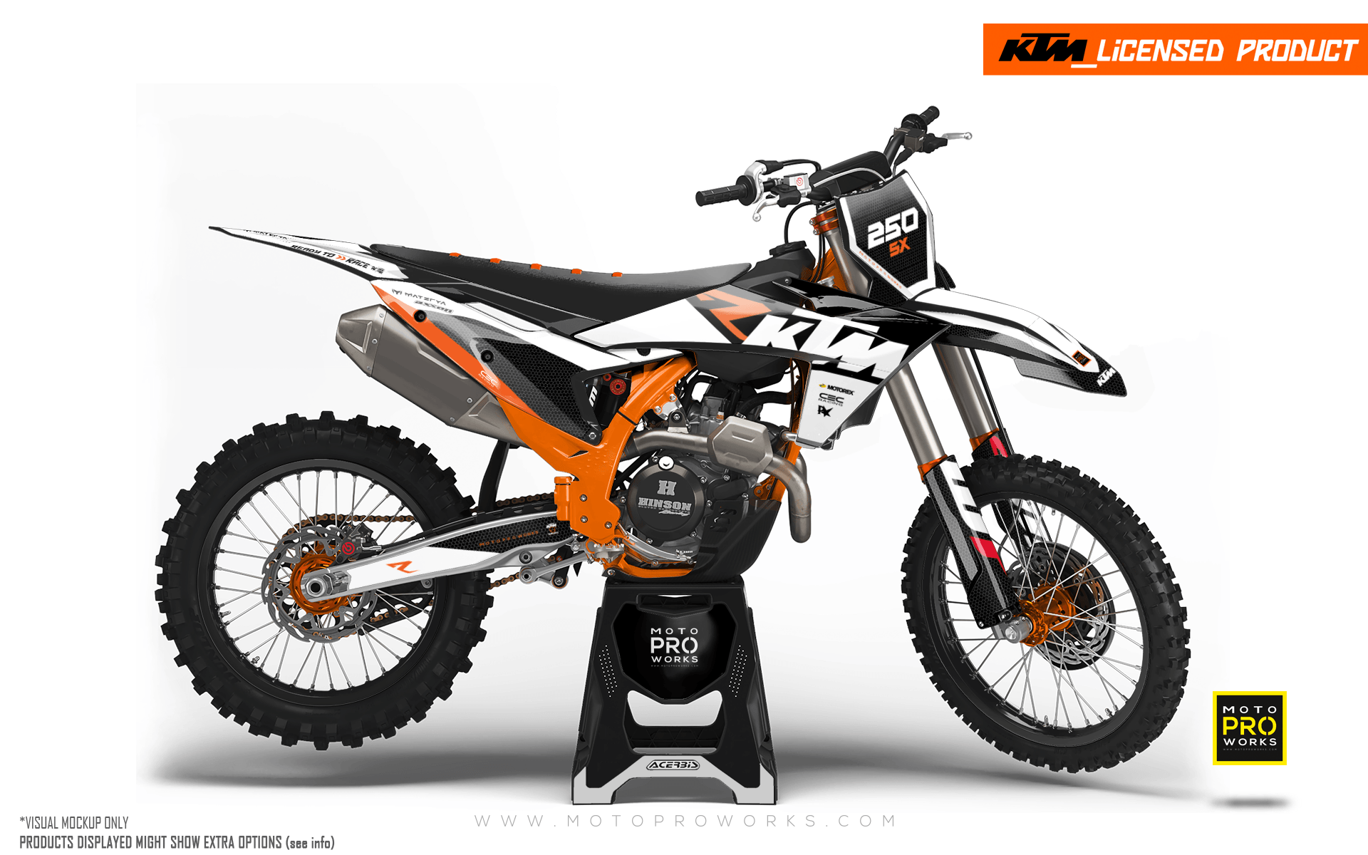 KTM SX / SX-F GRAPHICS - "RR-Tech" (White) - MotoProWorks