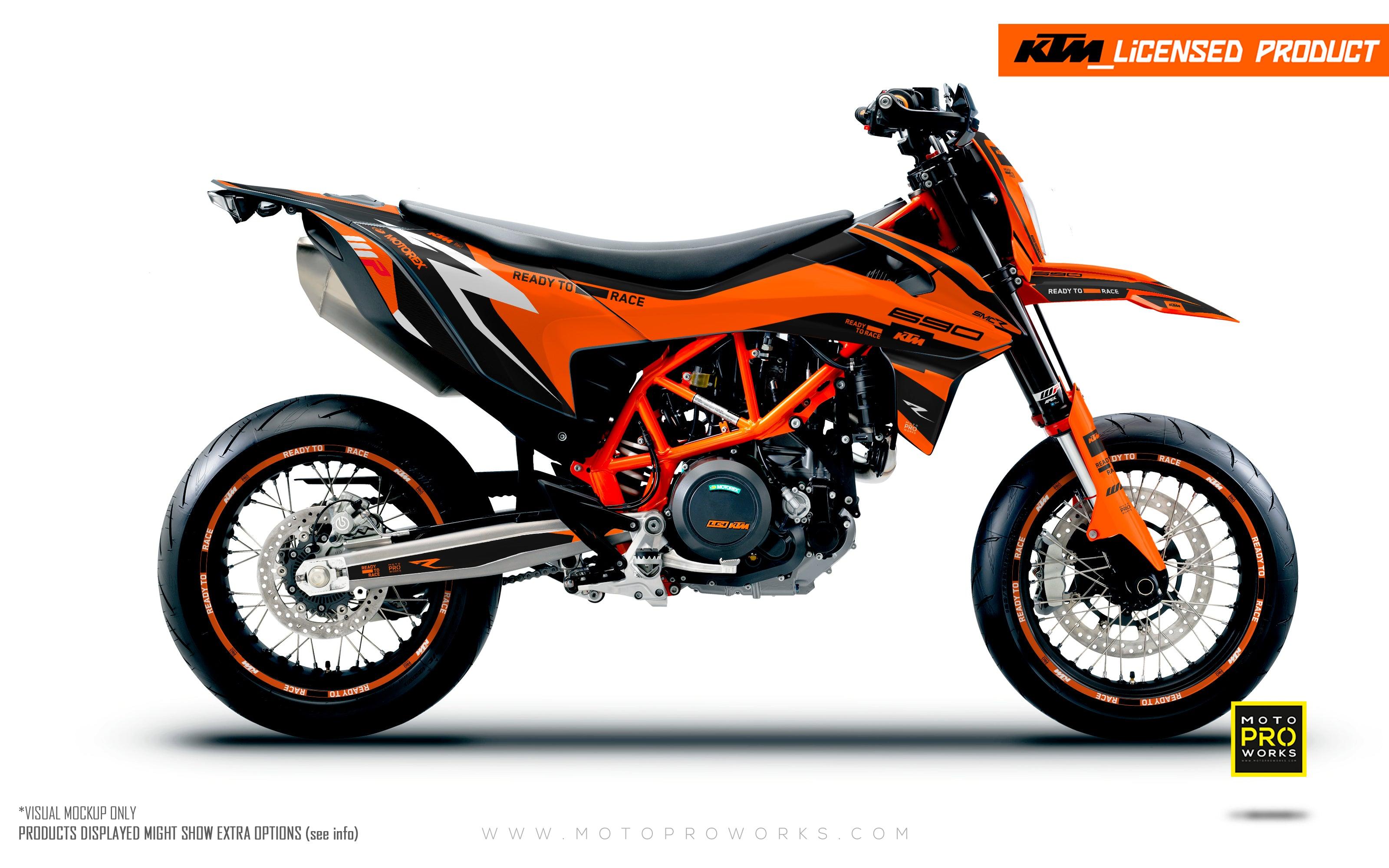 KTM 690 SMC-R GRAPHICS - "Torque Reloaded" (Orange) - MotoProWorks