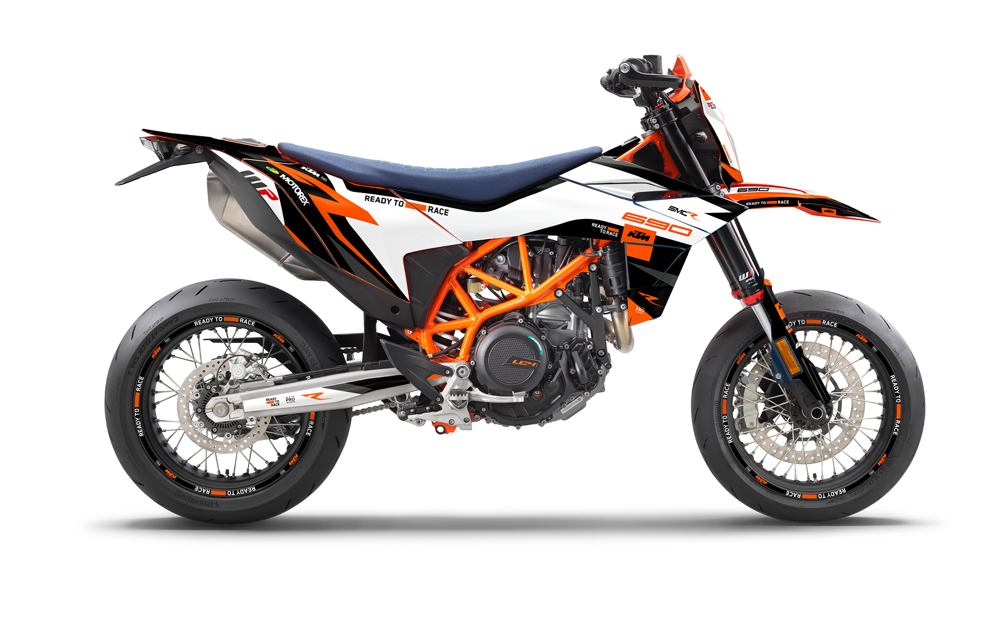 KTM 690 SMC-R 2026 GRAPHICS - "Torque Reloaded" (White/Black/Orange) - MotoProWorks