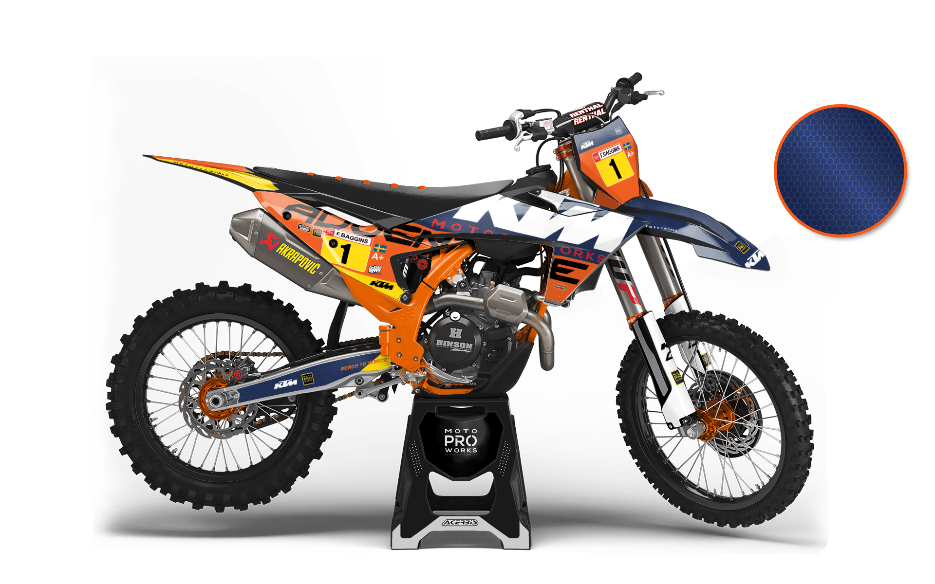 KTM SX / SX-F GRAPHICS - "Waypointer" (Dawn/Honeycomb) - MotoProWorks