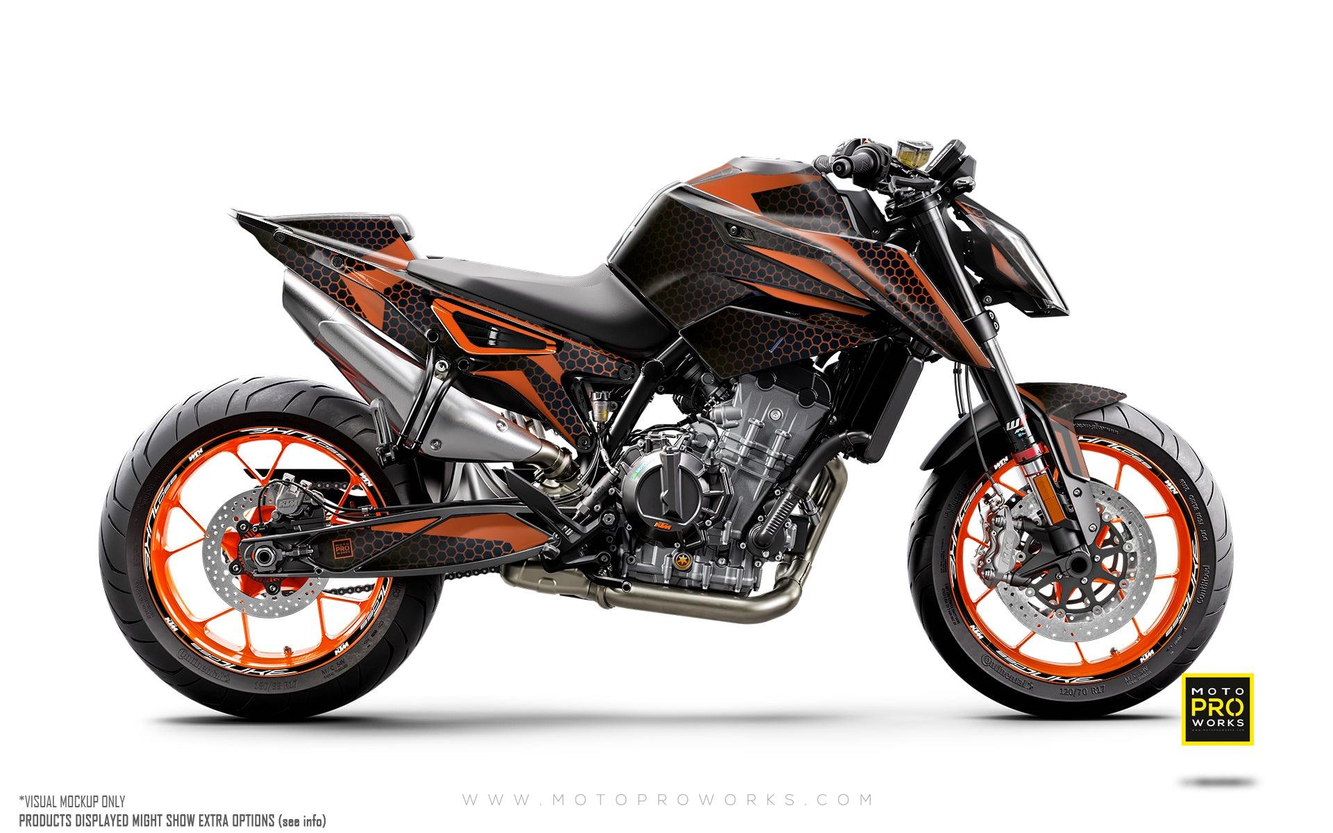 KTM 790/890 Duke GRAPHICS - "Arcane" (Orange) - MotoProWorks