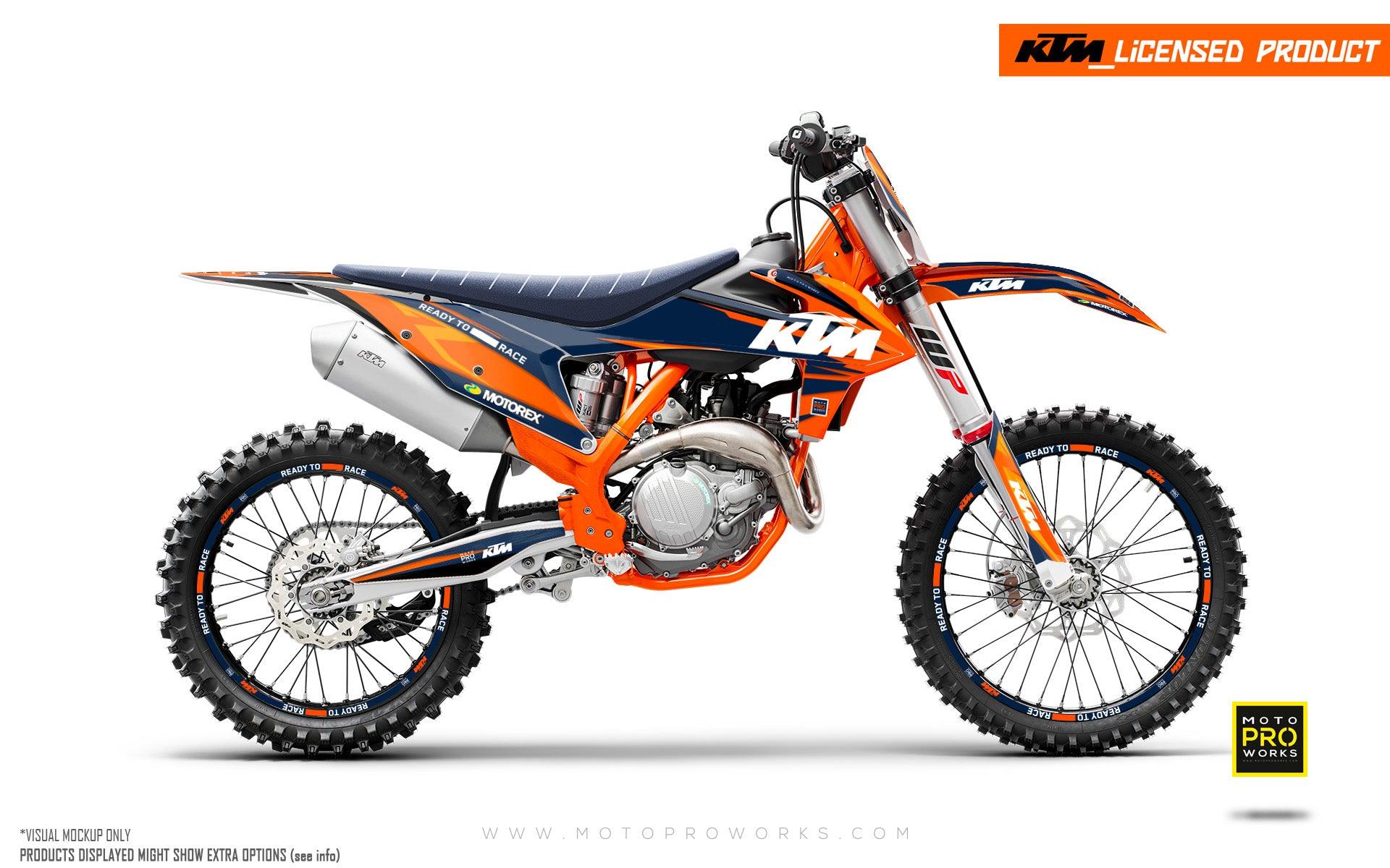 KTM XC / XC-F / XC-W GRAPHICS - "Colibri" (Orange) - MotoProWorks
