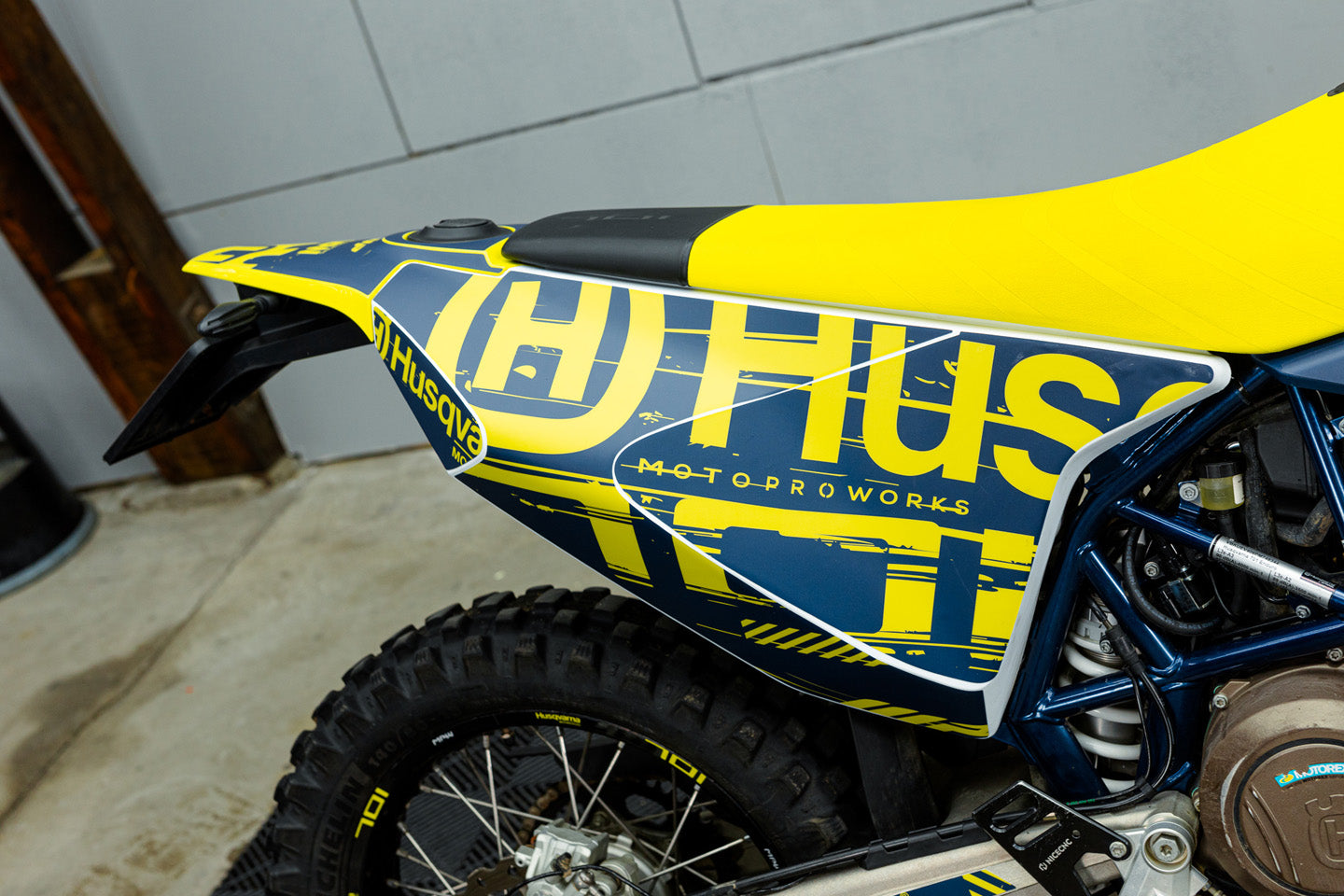 Husqvarna 701 Enduro GRAPHICS - "Disruptor" (Blue) - MotoProWorks