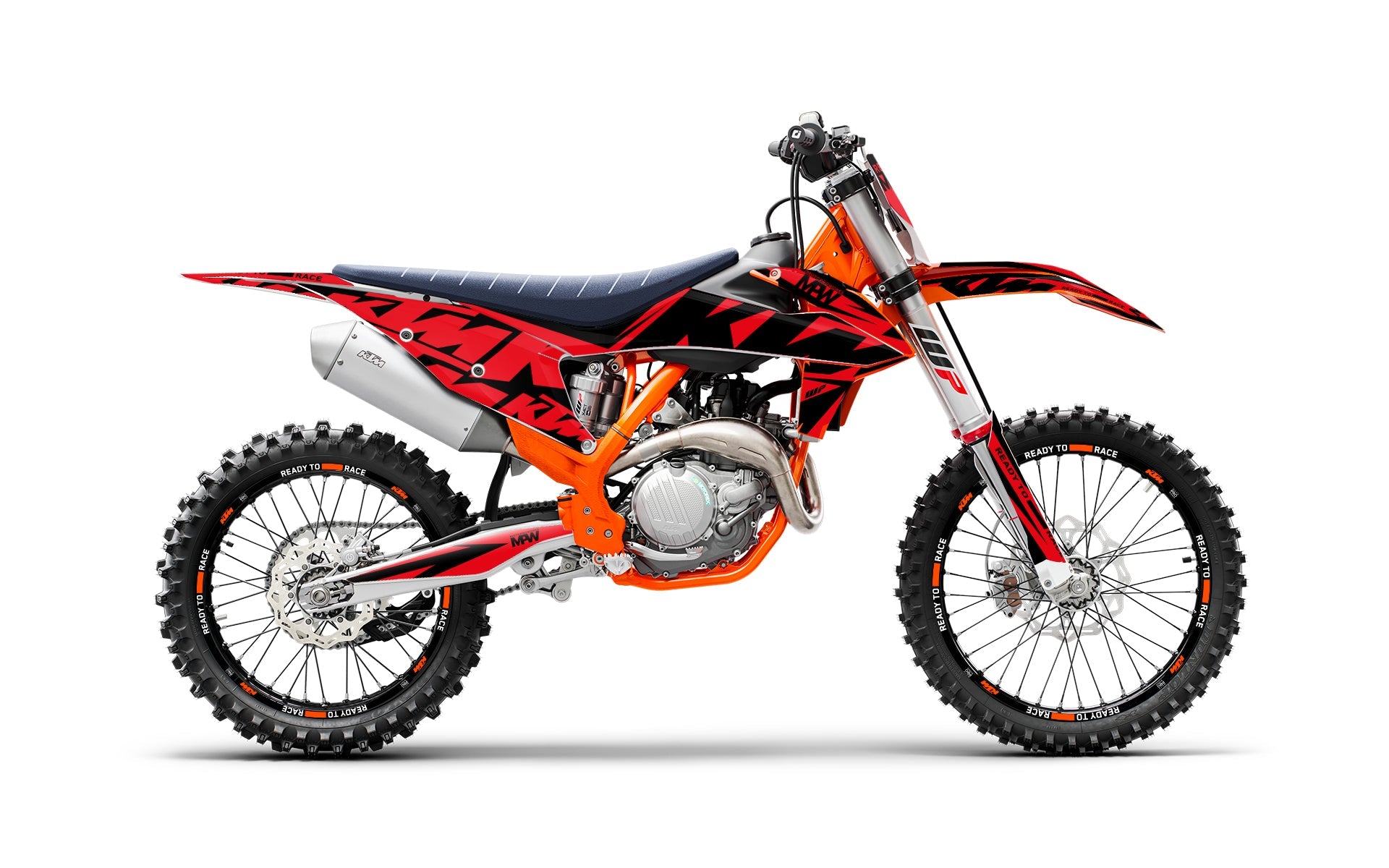 KTM XC / XC-F / XC-W GRAPHICS - “Kickdrift” (Red) - MotoProWorks