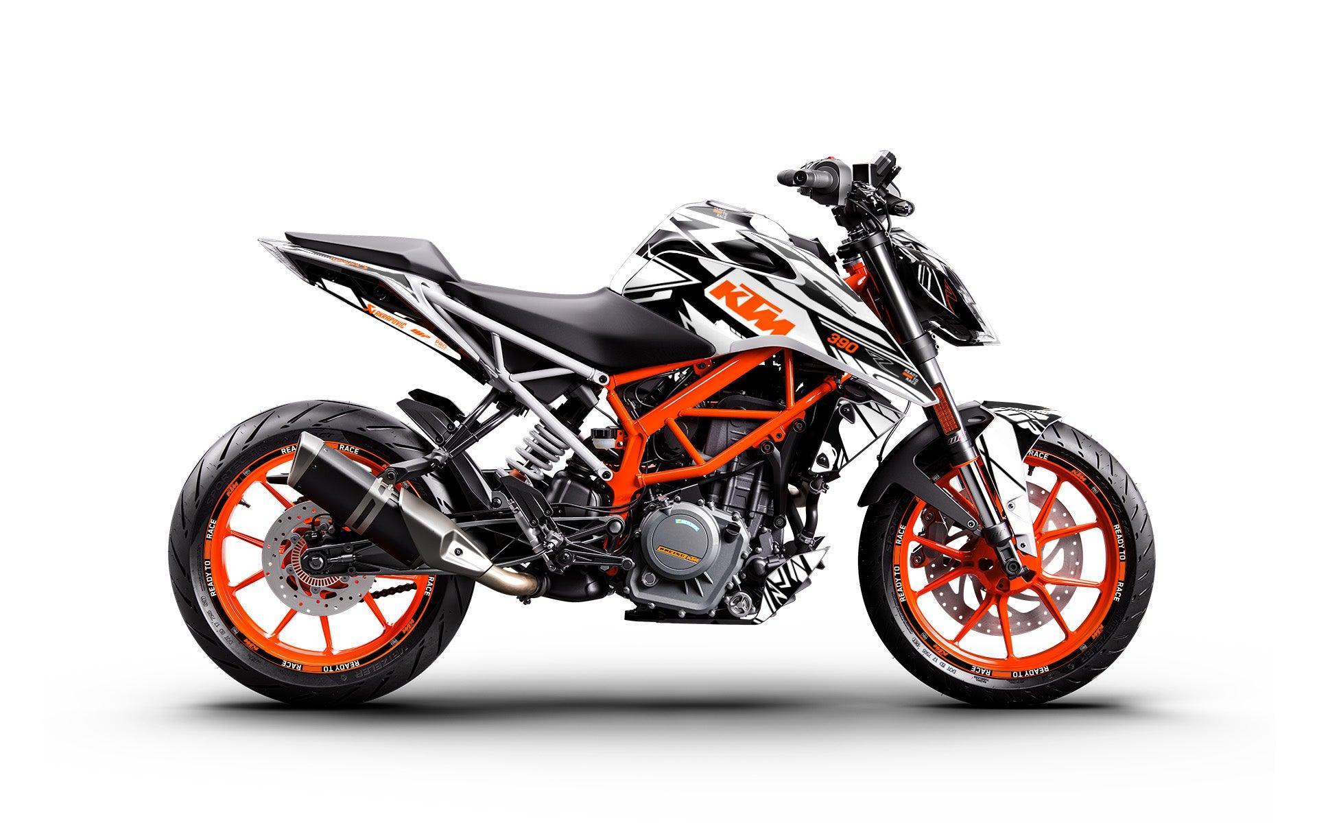 KTM 250 Duke 2011-2023 GRAPHICS - "Pulse" (Black/White) - MotoProWorks