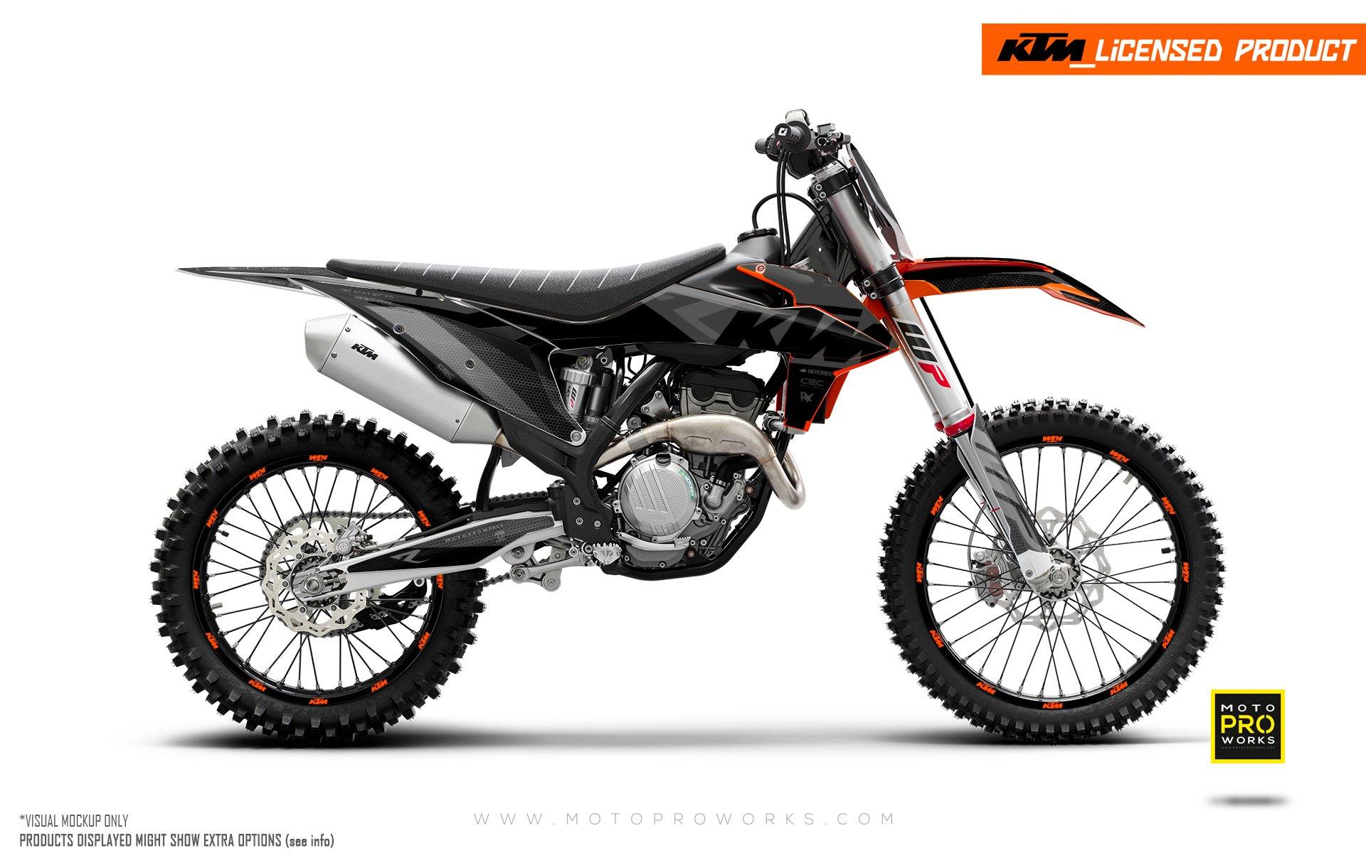KTM XC / XC-F / XC-W GRAPHICS - "RR-Tech" (Black) - MotoProWorks