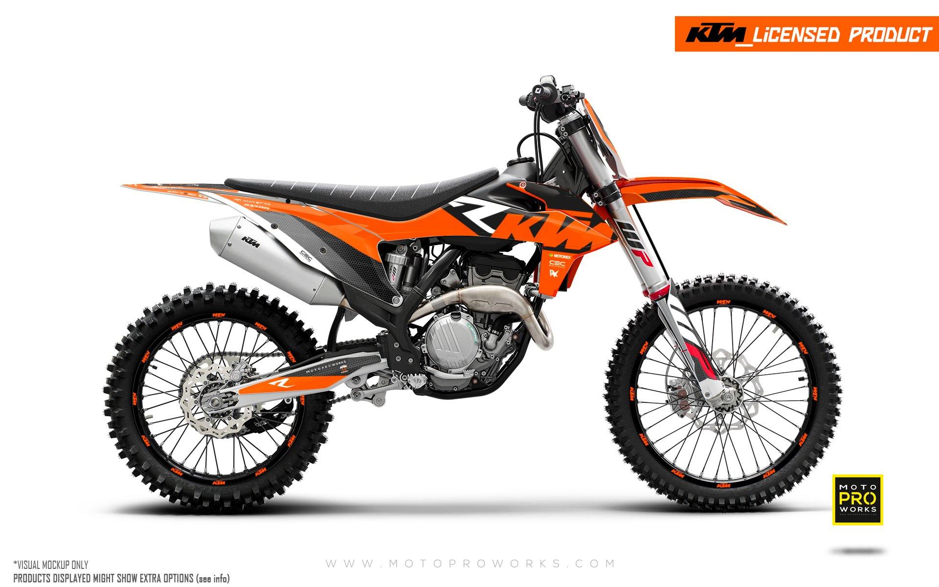 KTM XC / XC-F / XC-W GRAPHICS - "RR-Tech" (Orange) - MotoProWorks