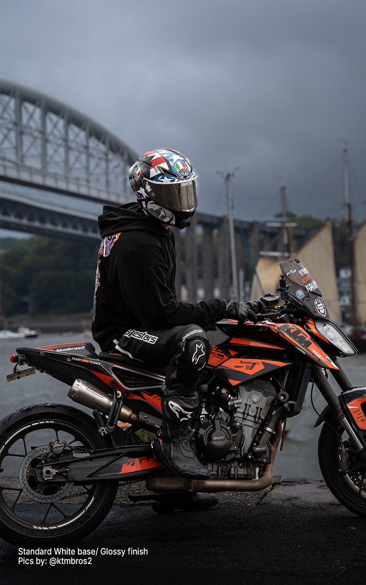 KTM 790/890 Duke GRAPHICS - "Nebula" (Orange)