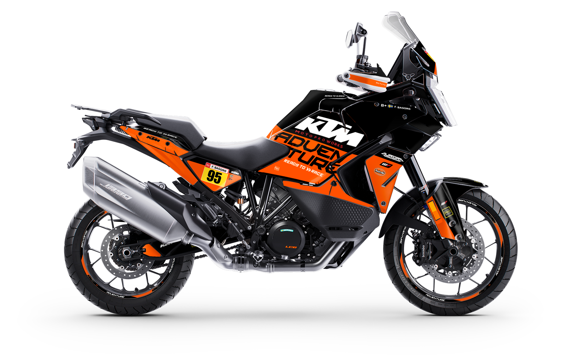 KTM 1390 Super Adventure GRAPHICS - "Waypointer" (Midnight) - MotoProWorks