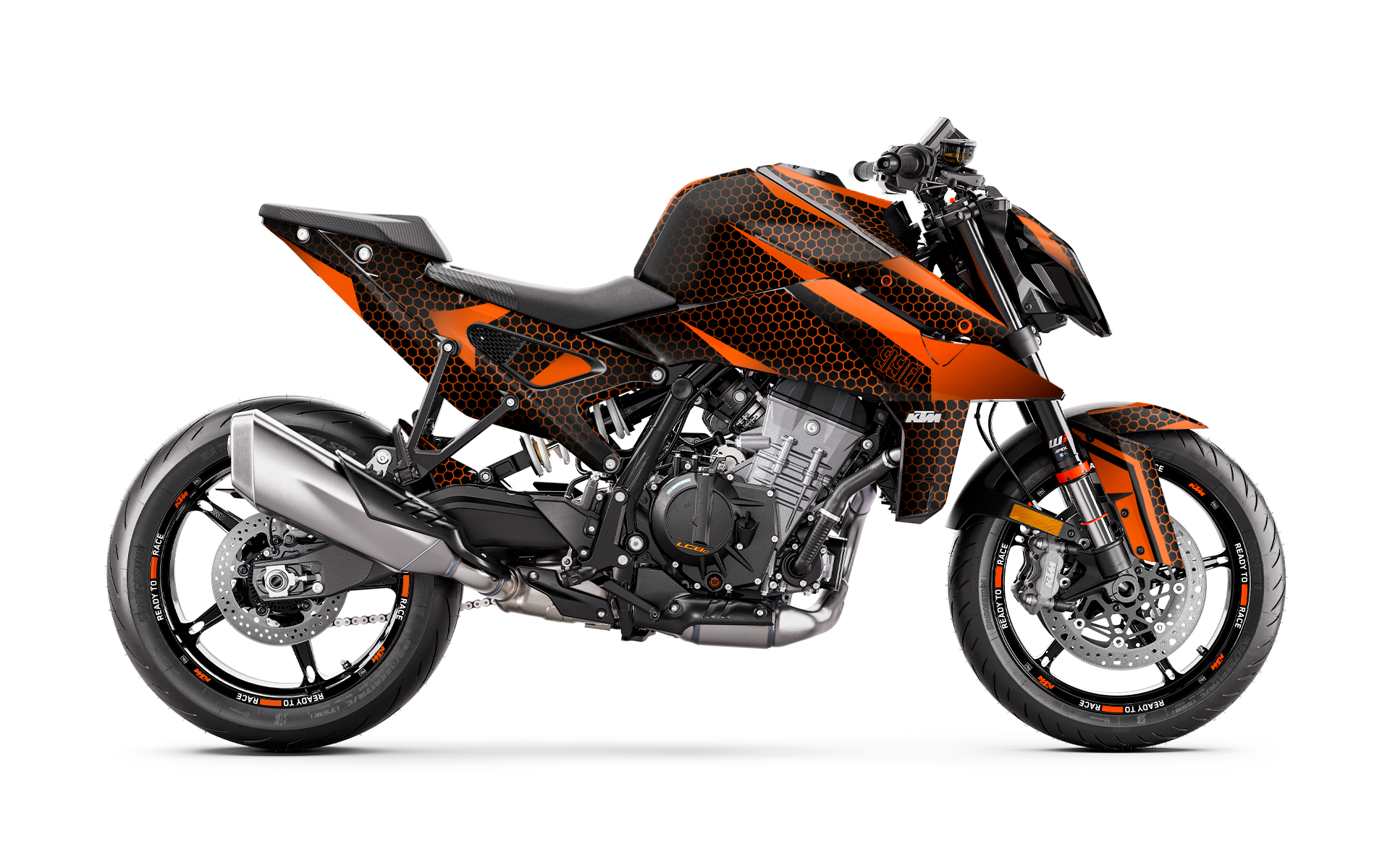 KTM 990 Duke GRAPHICS - "Arcane" (Orange) - MotoProWorks