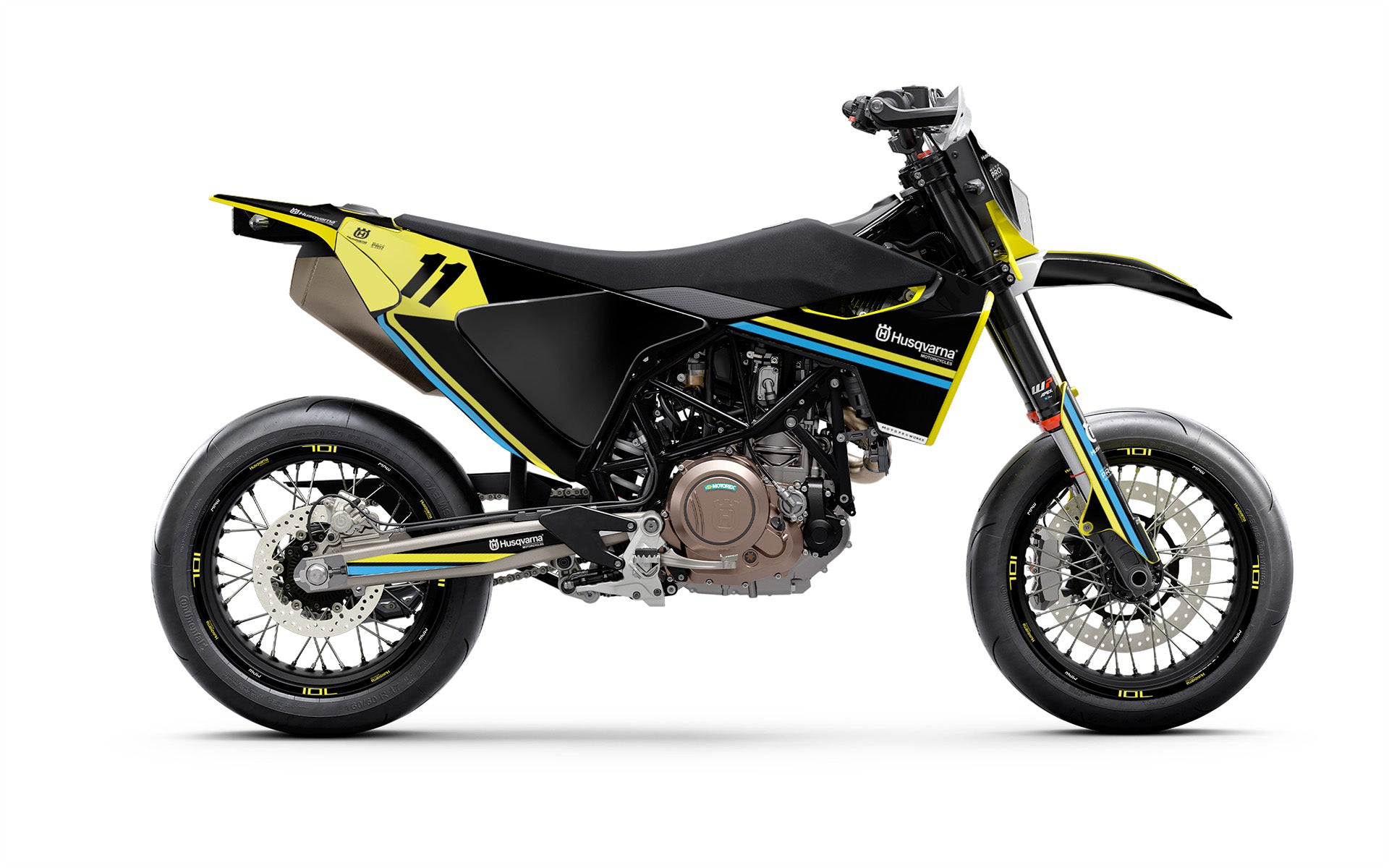 Husqvarna 701 GRAPHICS - "Duoline" (Black) - MotoProWorks