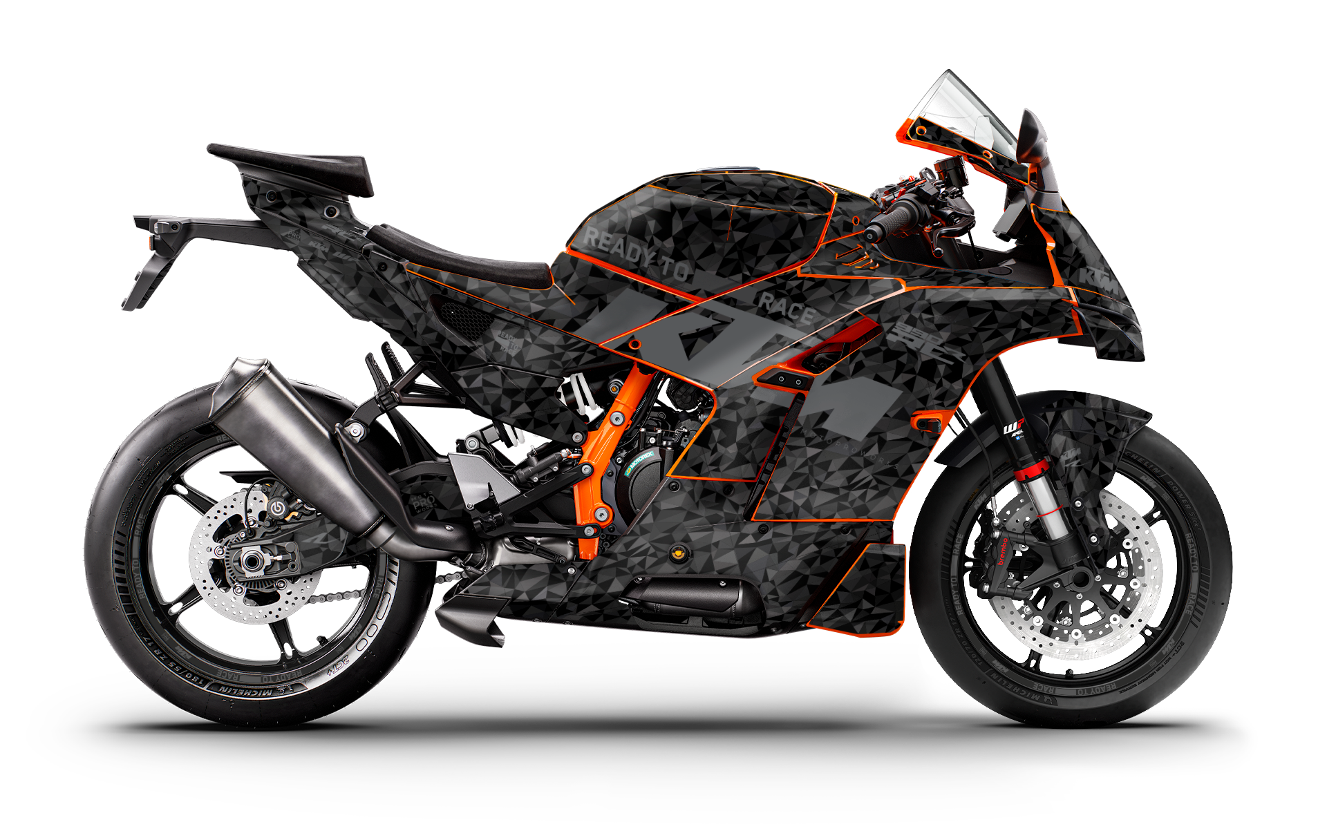 KTM 990 RC R GRAPHICS - "Polyatomic" (Stealth) - MotoProWorks