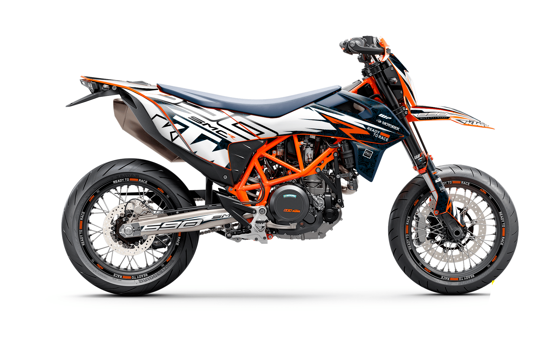 KTM 690 Enduro GRAPHICS - "Quickshift" (Black/Pattern) - MotoProWorks