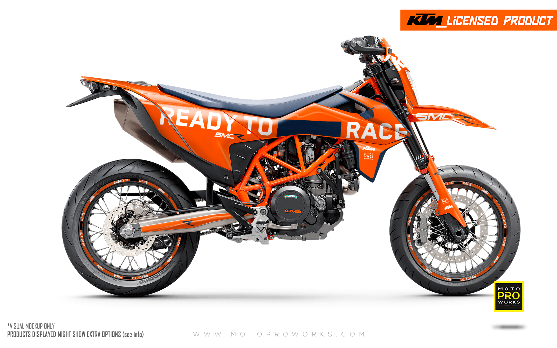 KTM 690 Enduro GRAPHICS - "Ready To Race 2.0" (Orange) - MotoProWorks