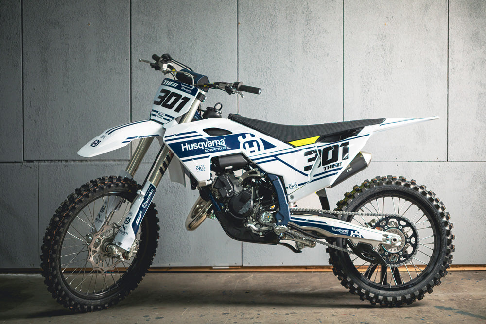 Husqvarna FC/TC GRAPHICS - "Fastlane" (White) - MotoProWorks