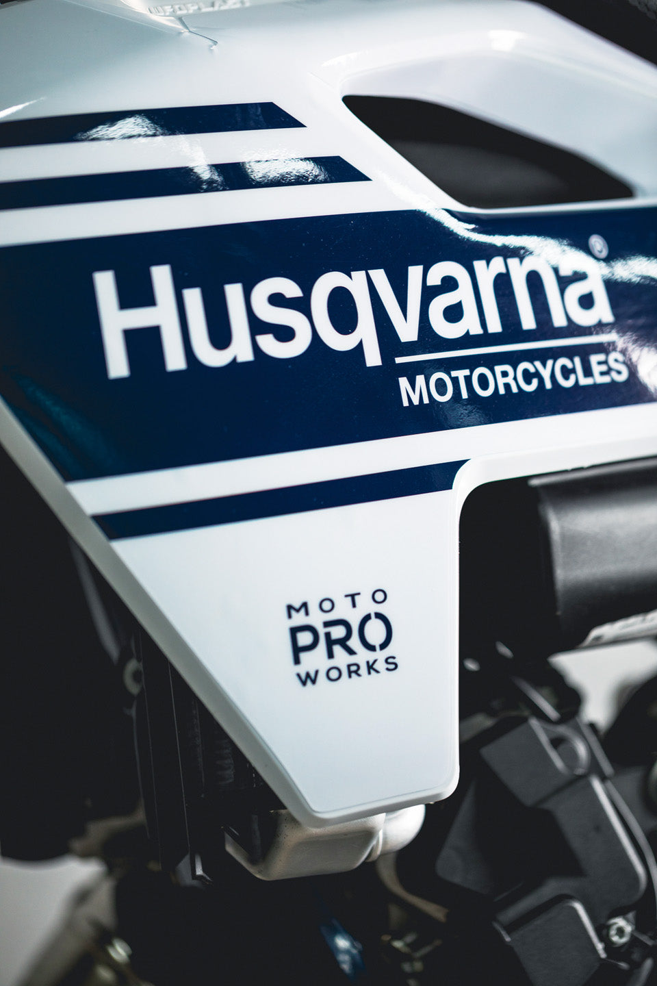 Husqvarna FC/TC GRAPHICS - "Fastlane" (White) - MotoProWorks