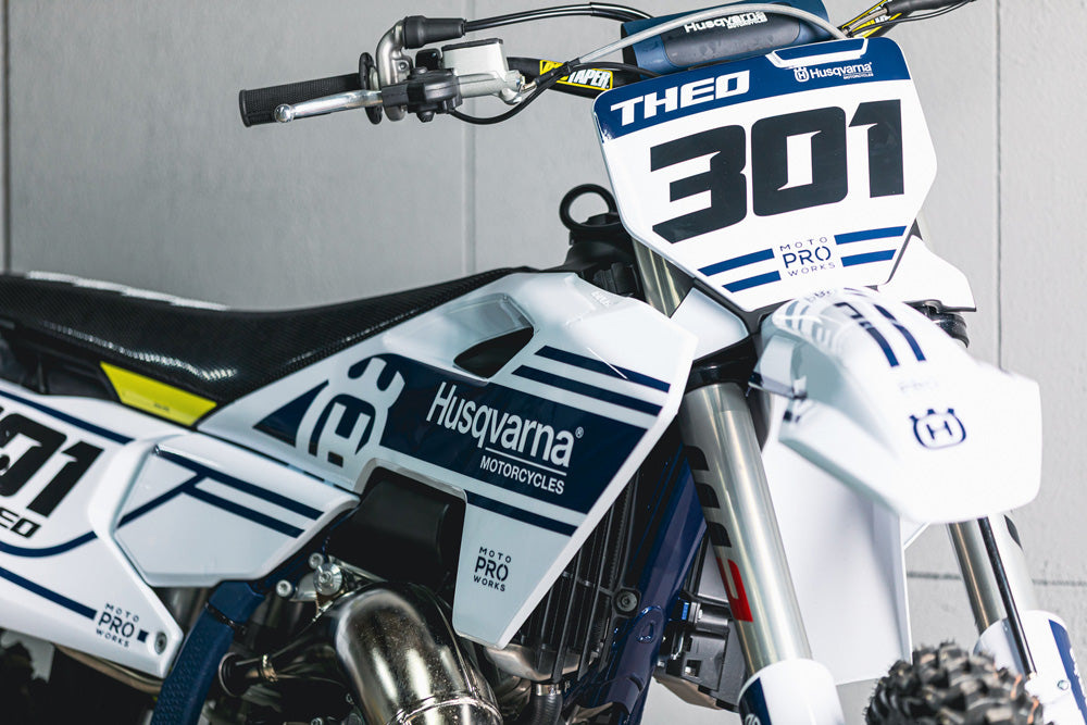 Husqvarna FC/TC GRAPHICS - "Fastlane" (White) - MotoProWorks
