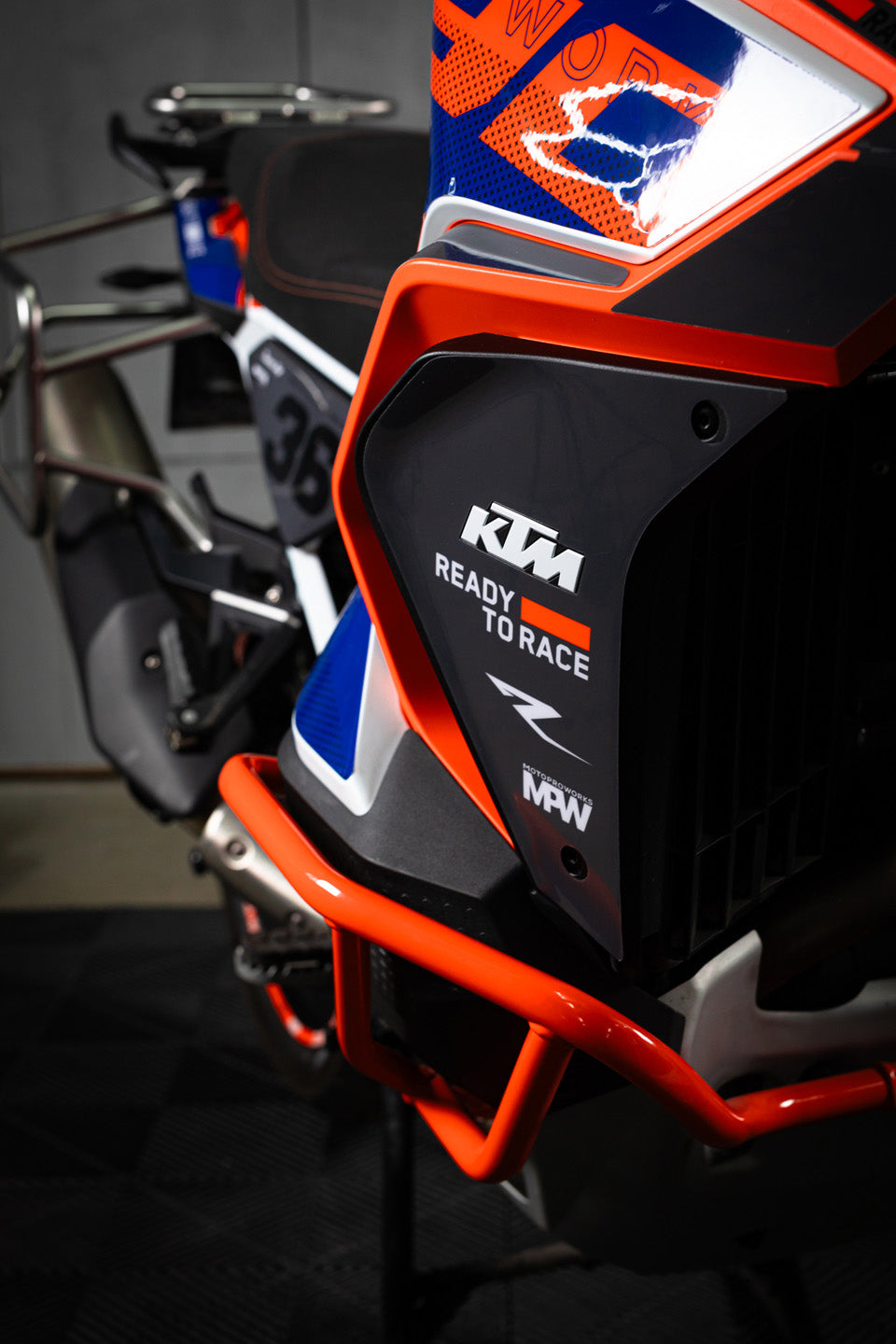 KTM 1290 Super Adventure GRAPHICS - "Frontier" (Blue/Grey) - MotoProWorks