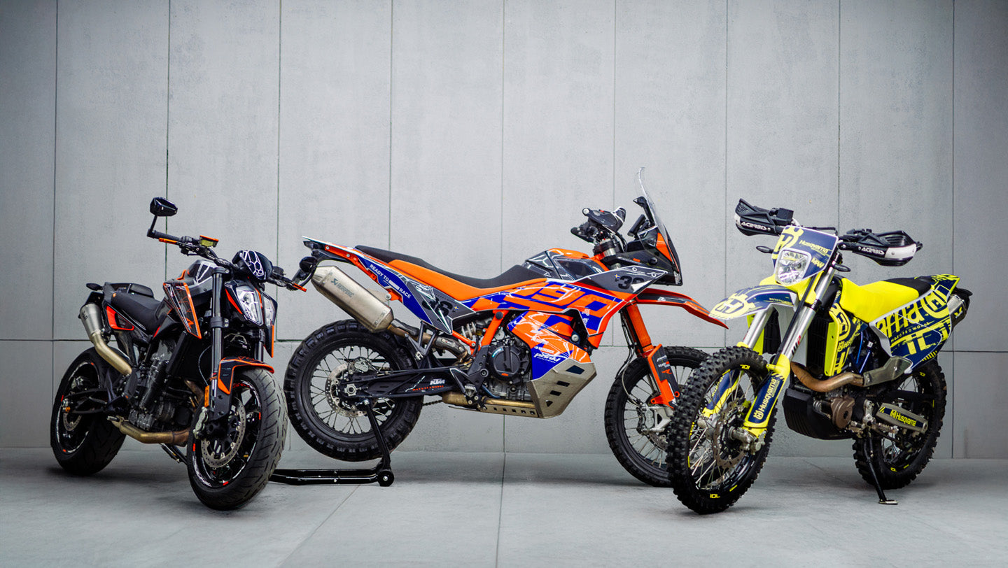 Husqvarna 701 Enduro GRAPHICS - "Disruptor" (Blue) - MotoProWorks