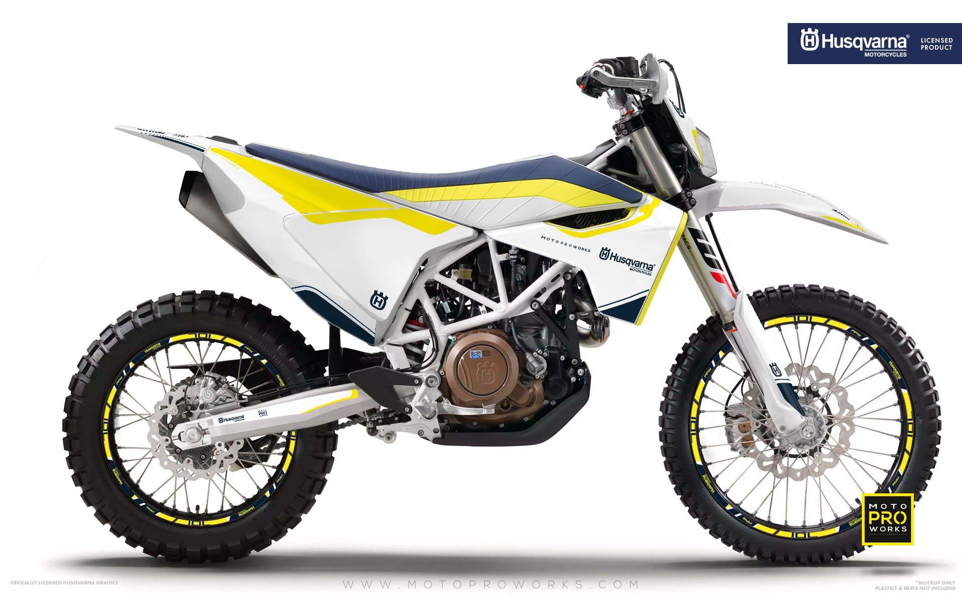 Husqvarna 701 Enduro Graphics - "HERITAGE" (White) - MotoProWorks